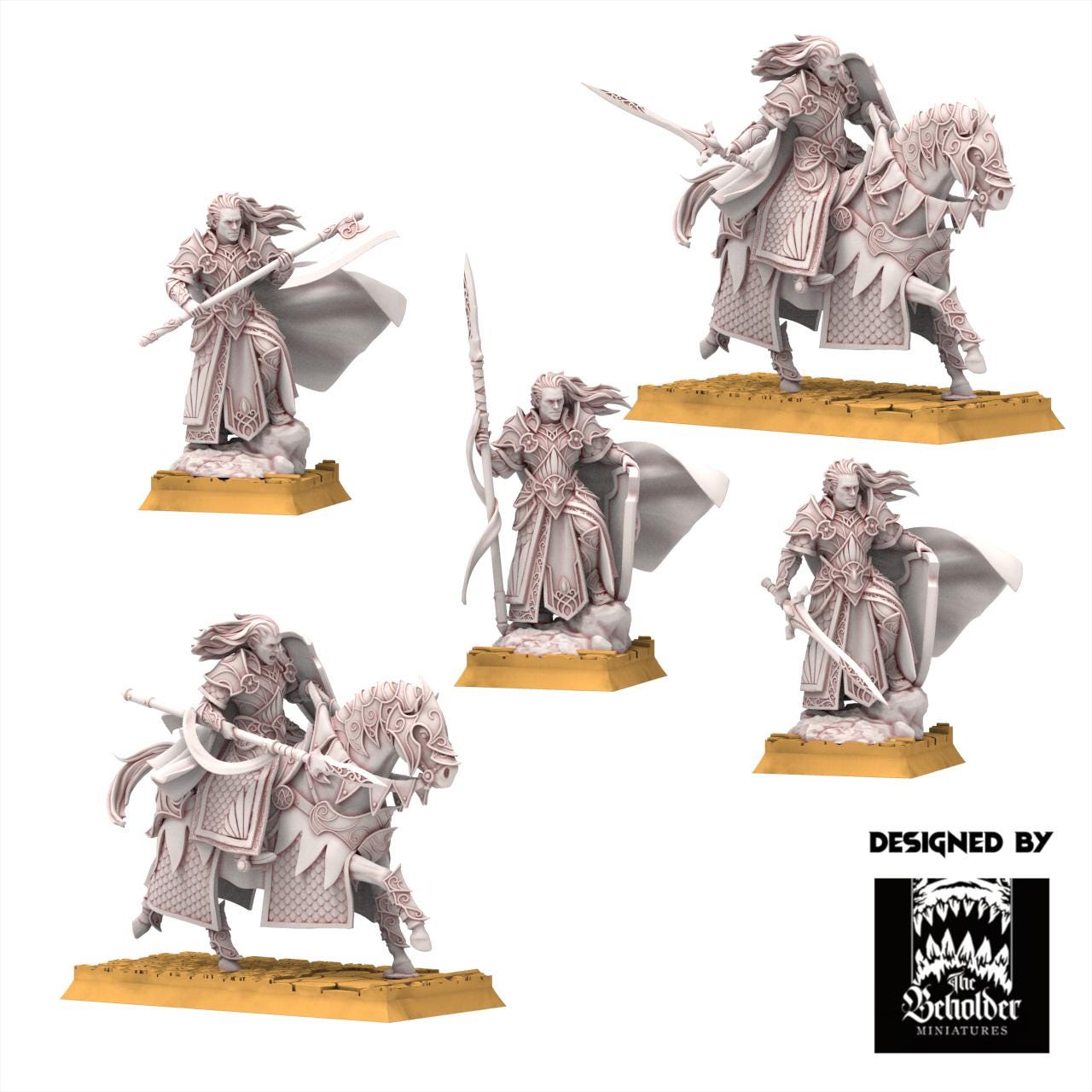 Hight Elves - Commander Polomhir - Silvermoor - The Beholder Miniatures
