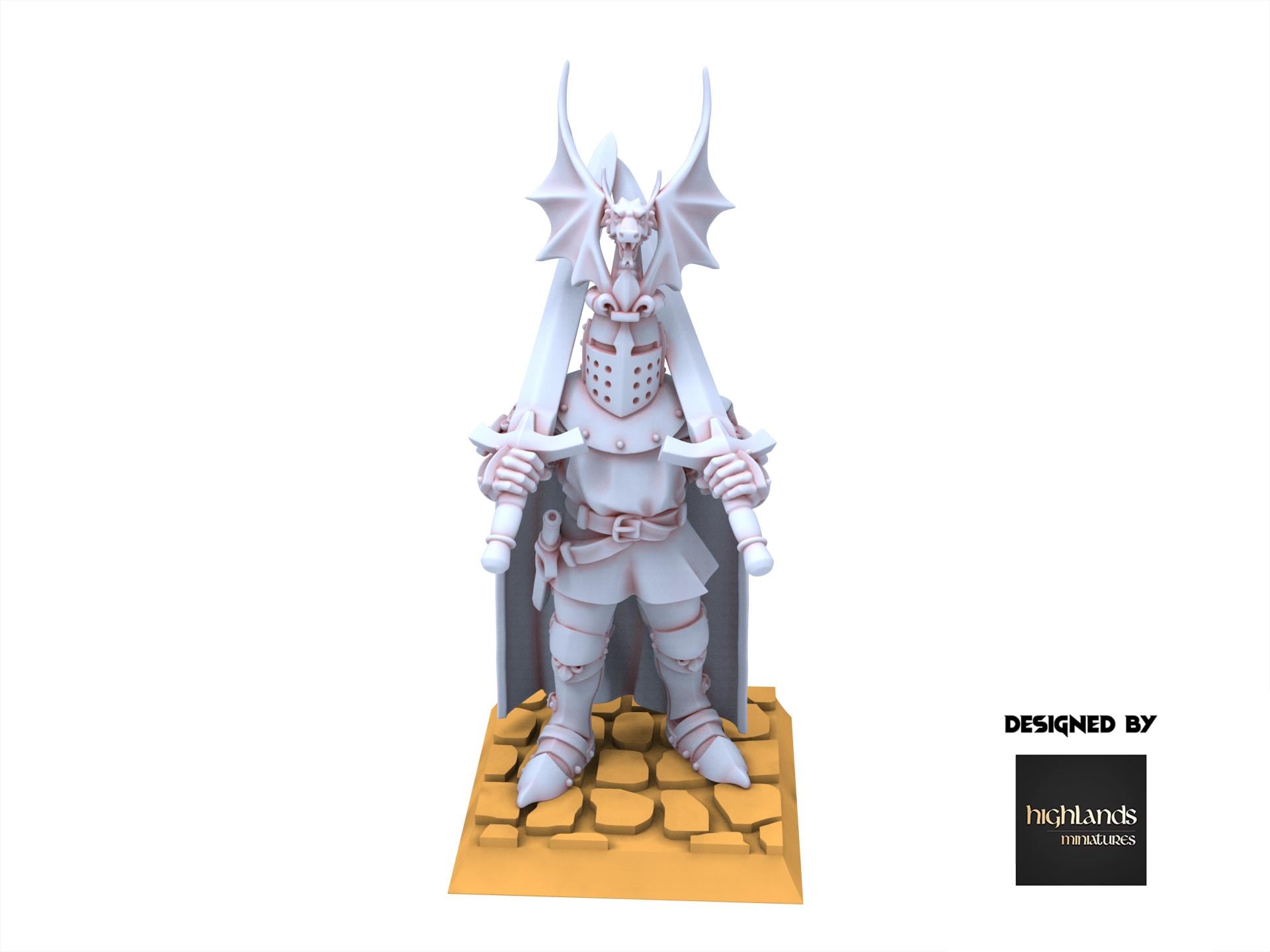 Arthurian Knights - Duke on Foot - Gallia - Highlands Miniatures