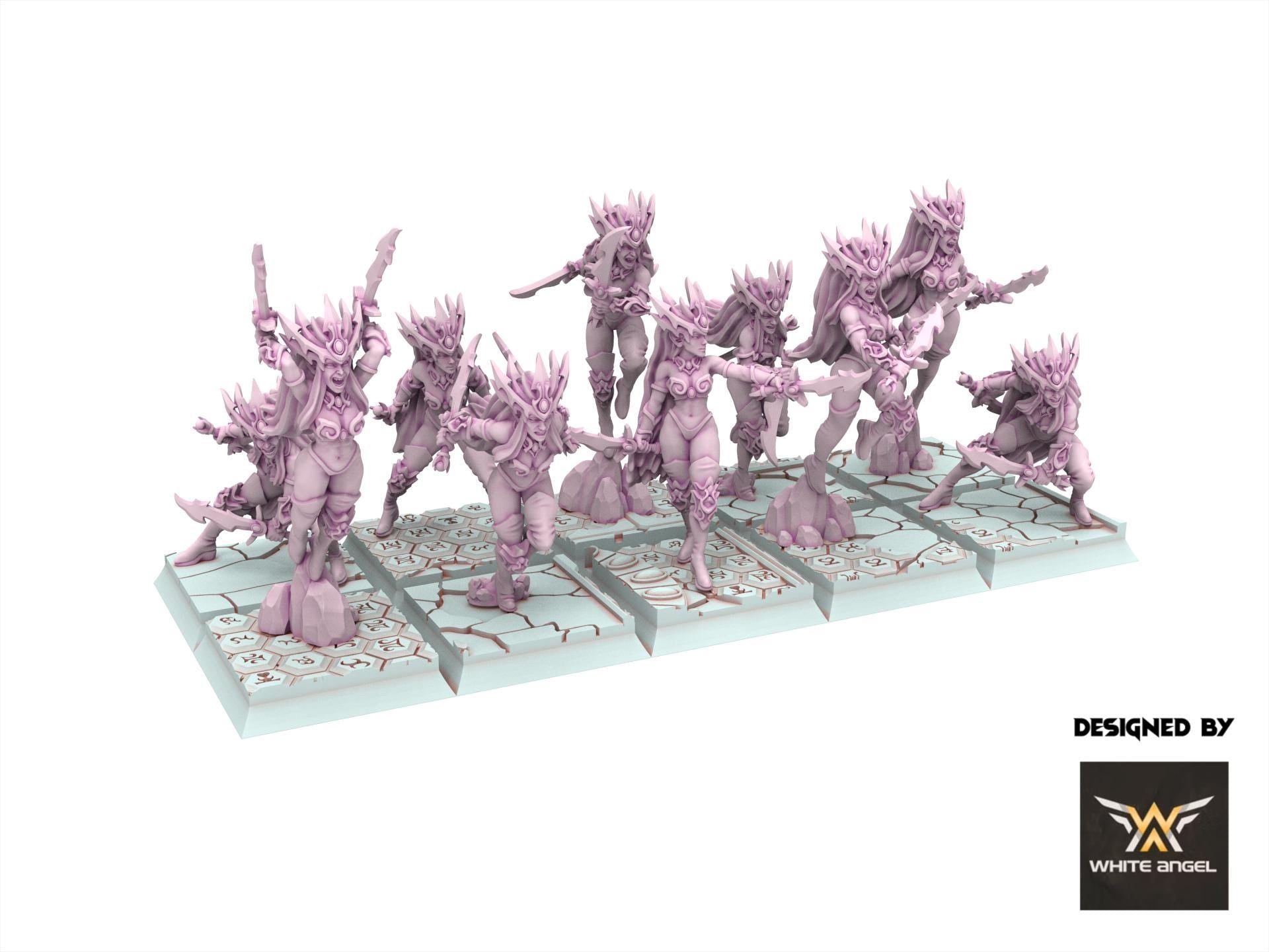 Dark Elves - Daughter of the Shadow Realm - Slaves of Darkness - White Angel Miniatures