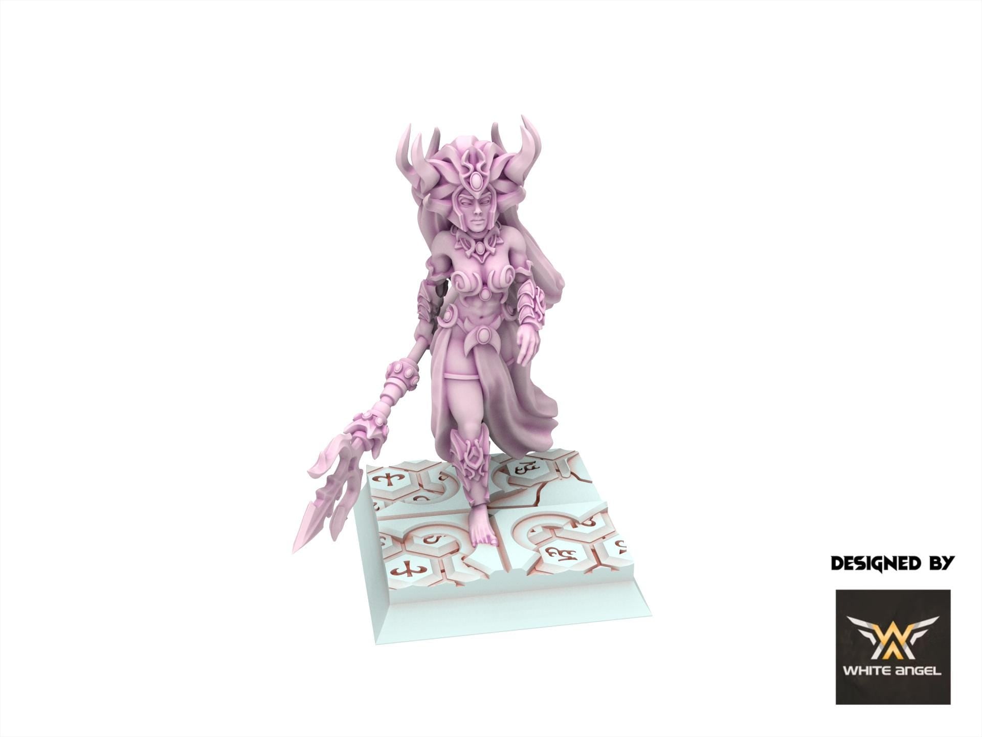 Dark Elves - Great Mother of the Dark Realm - Slaves of Darkness - White Angel Miniatures