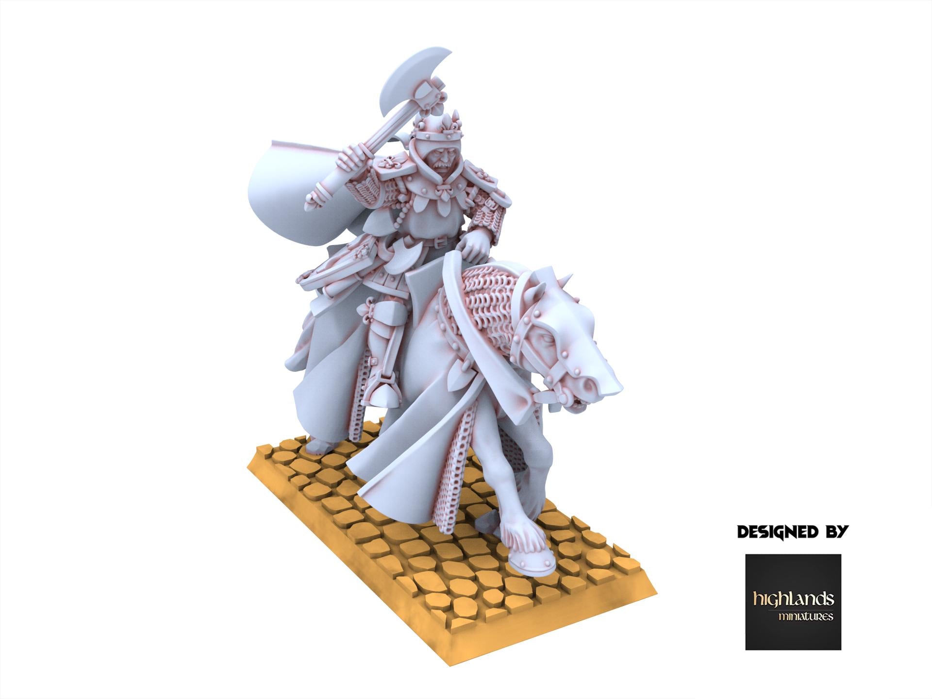 Arthurian Knights - Duke on Horse - Gallia - Highlands Miniatures
