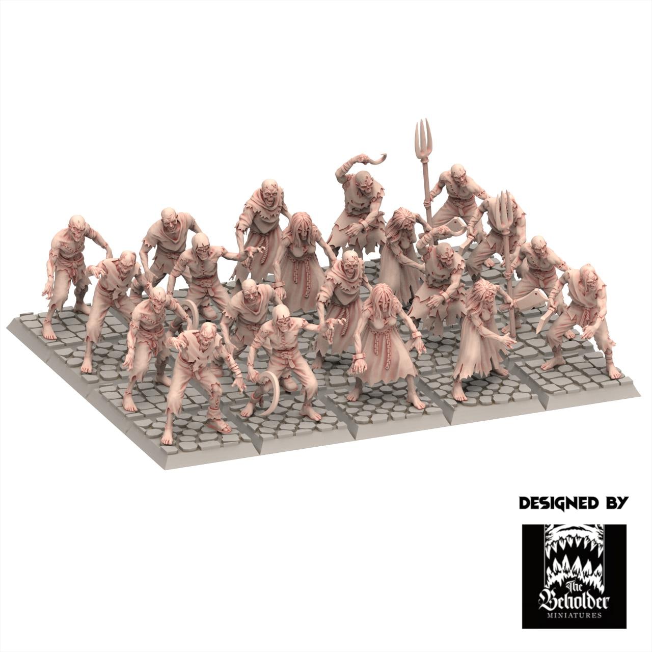 Undead 32/28mm - Brainless Walkers - Undying Legions - The Beholder Miniatures