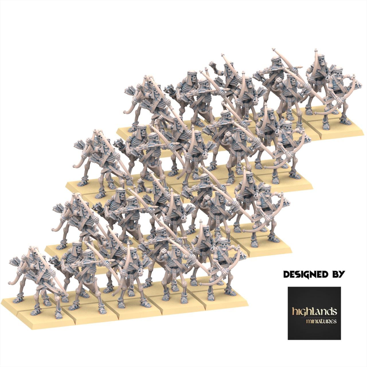 Eternal Dynasties - Ancient Skeletons with Bows - Eternal Dynasties - Highlands Miniatures