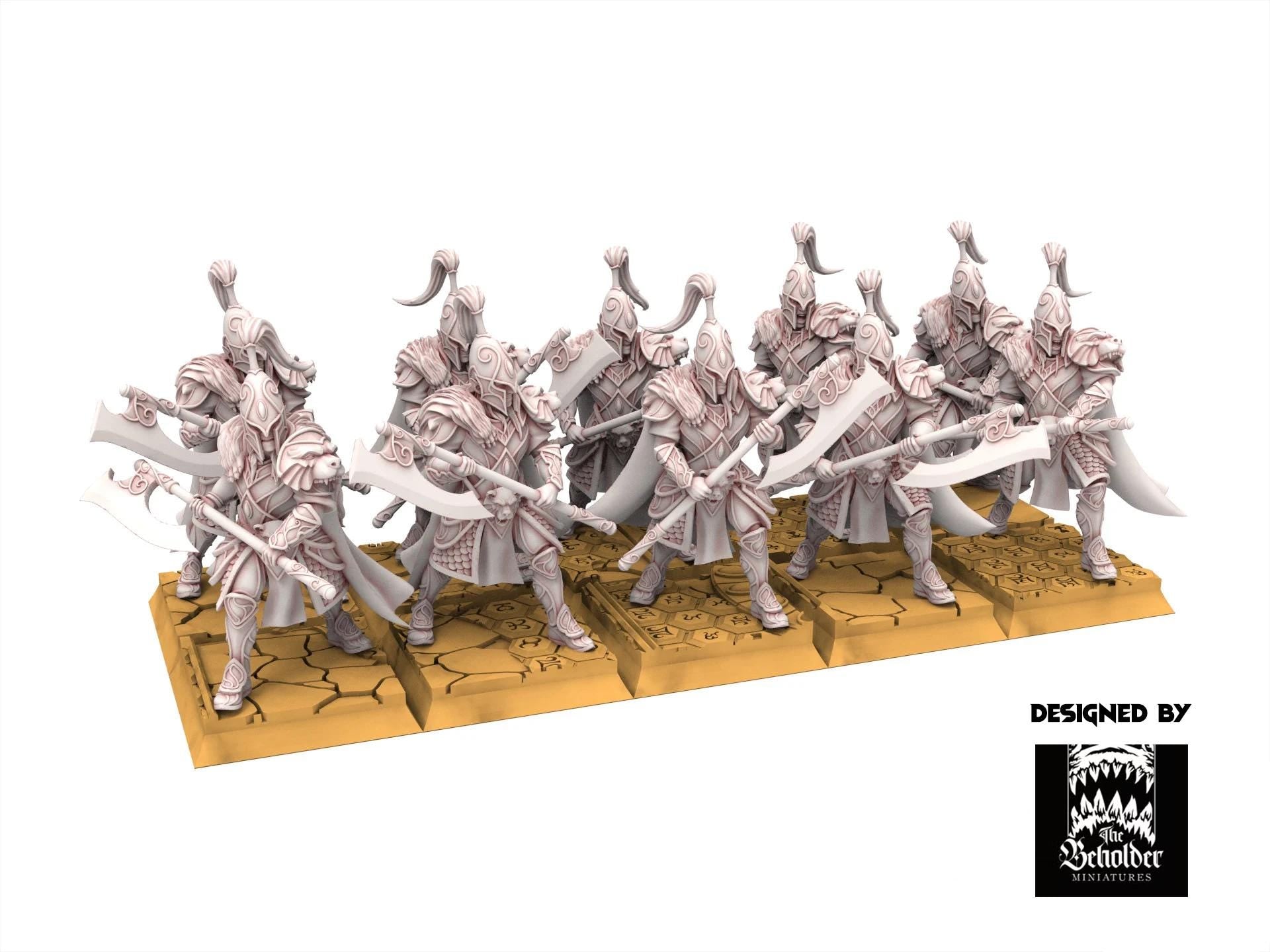 Hight Elves - Bear Guardians - Silvermoor - The Beholder Miniatures