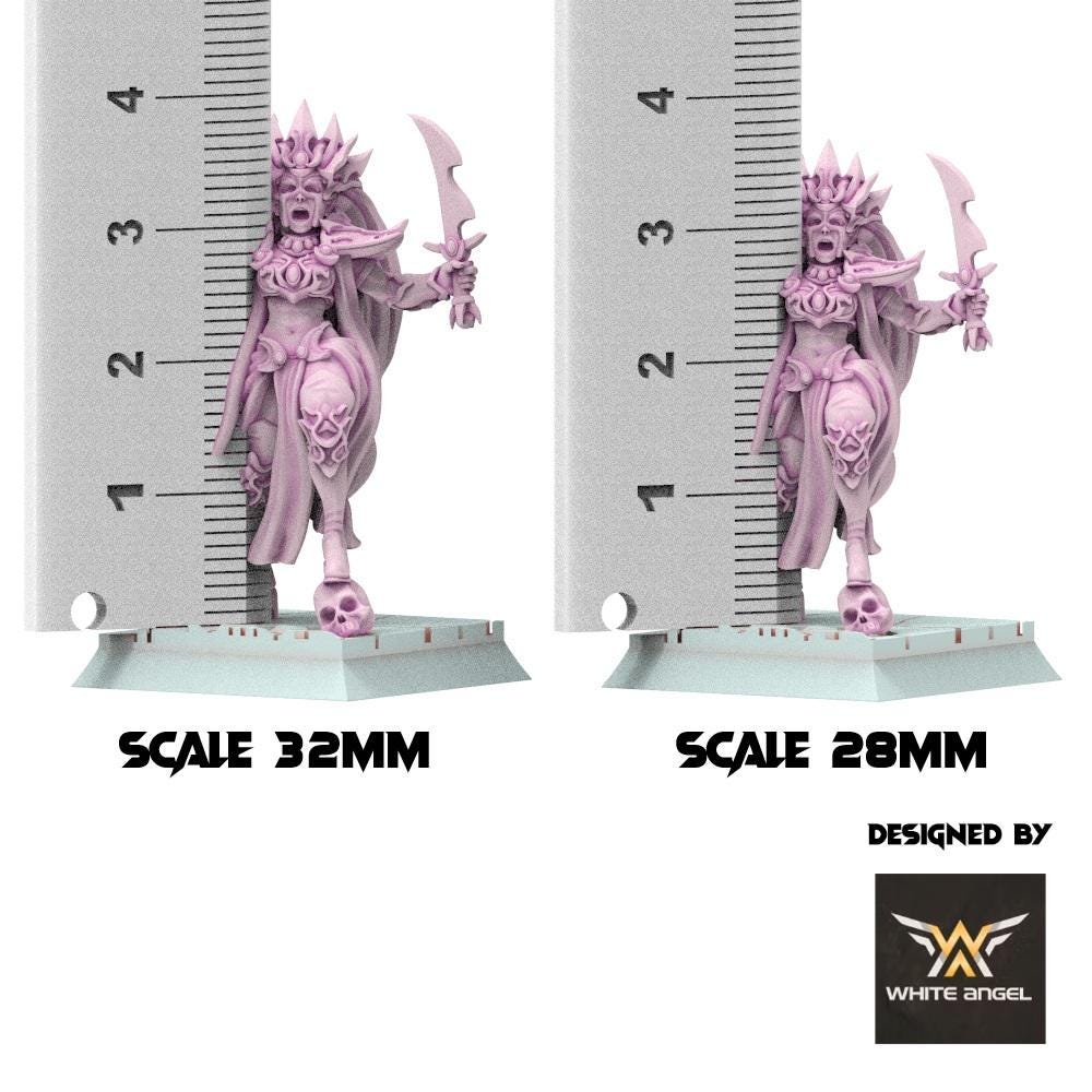 Dark Elves - Dark Sorceress - Slaves of Darkness - White Angel Miniatures