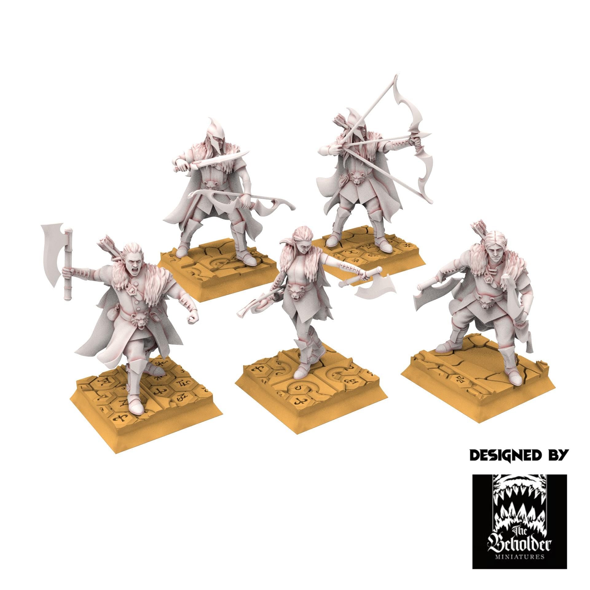 Hight Elves - Woodmen - Silvermoor - The Beholder Miniatures
