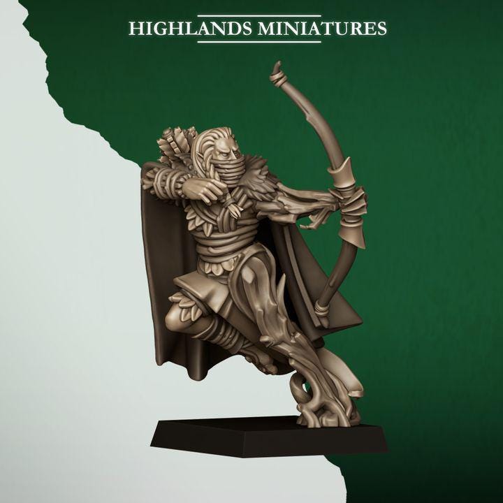 Sylvan Elves - Feral Scouts - Feral - Highlands Miniatures