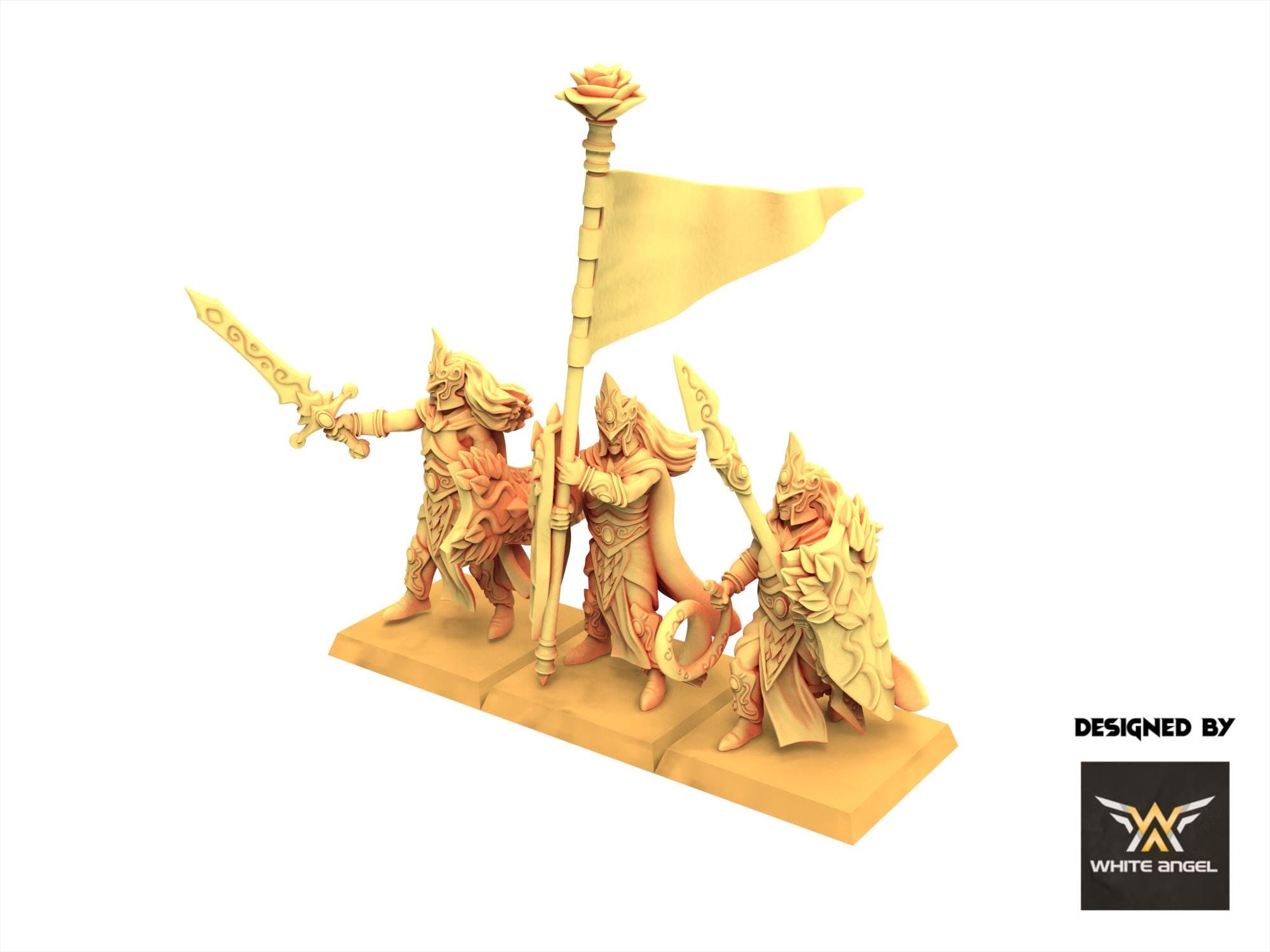 Sylvan Elves - Forest Guard - Forest Warrior - White Angel Miniatures