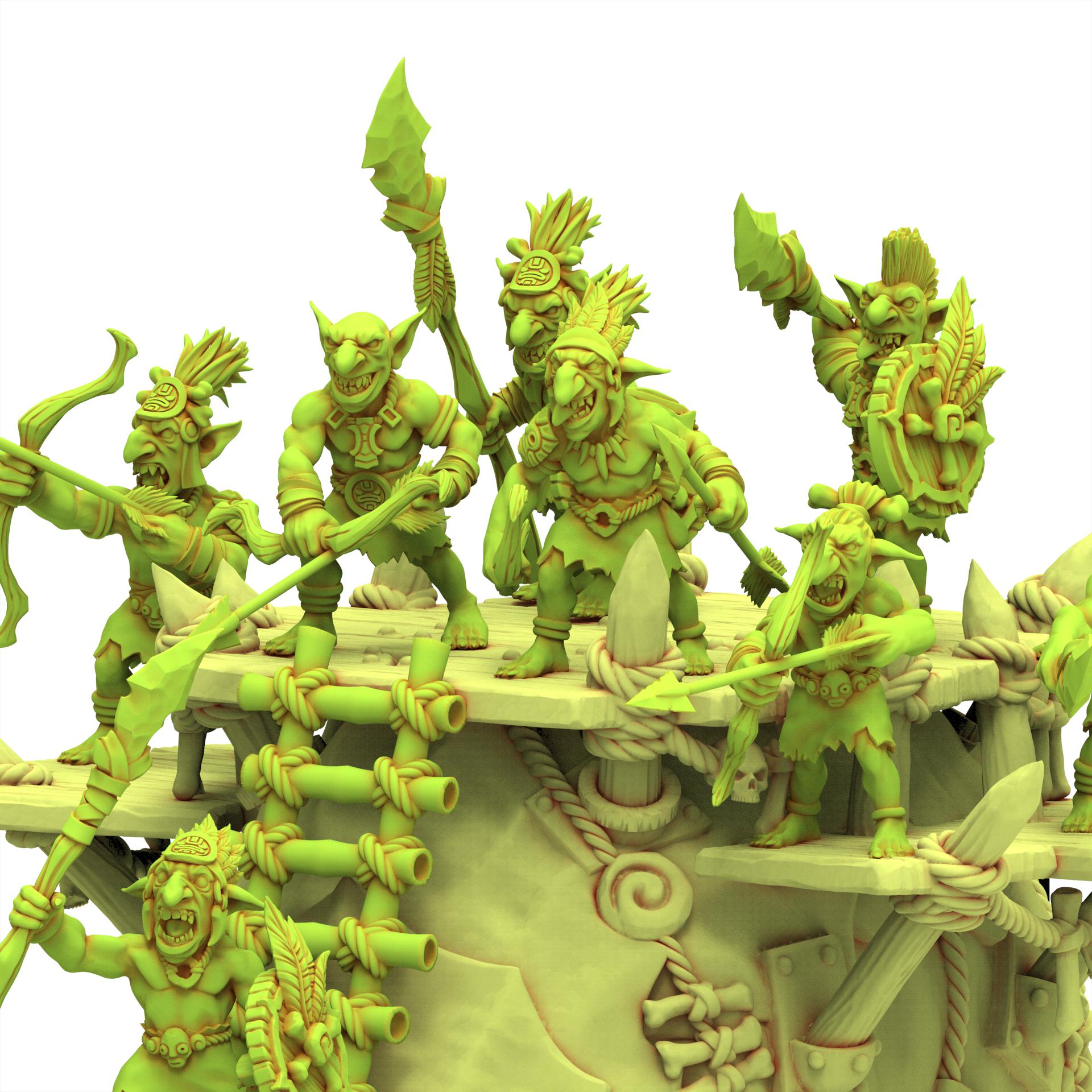 Orc & Goblin - Goblins Behemoth Spider - The Black horde - The Beholder Miniatures