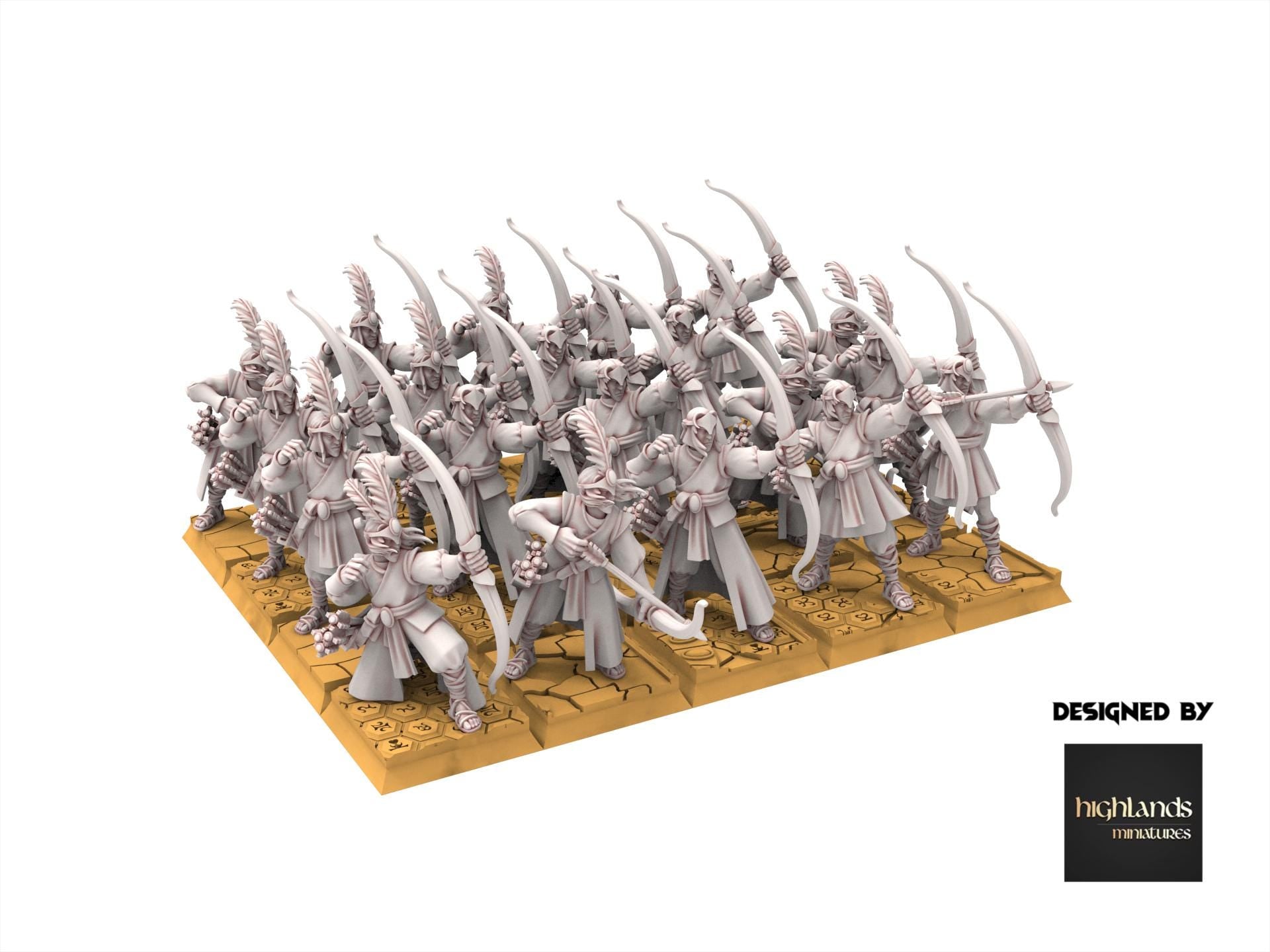 Hight Elves - Archers - Aegean - Highlands Miniatures