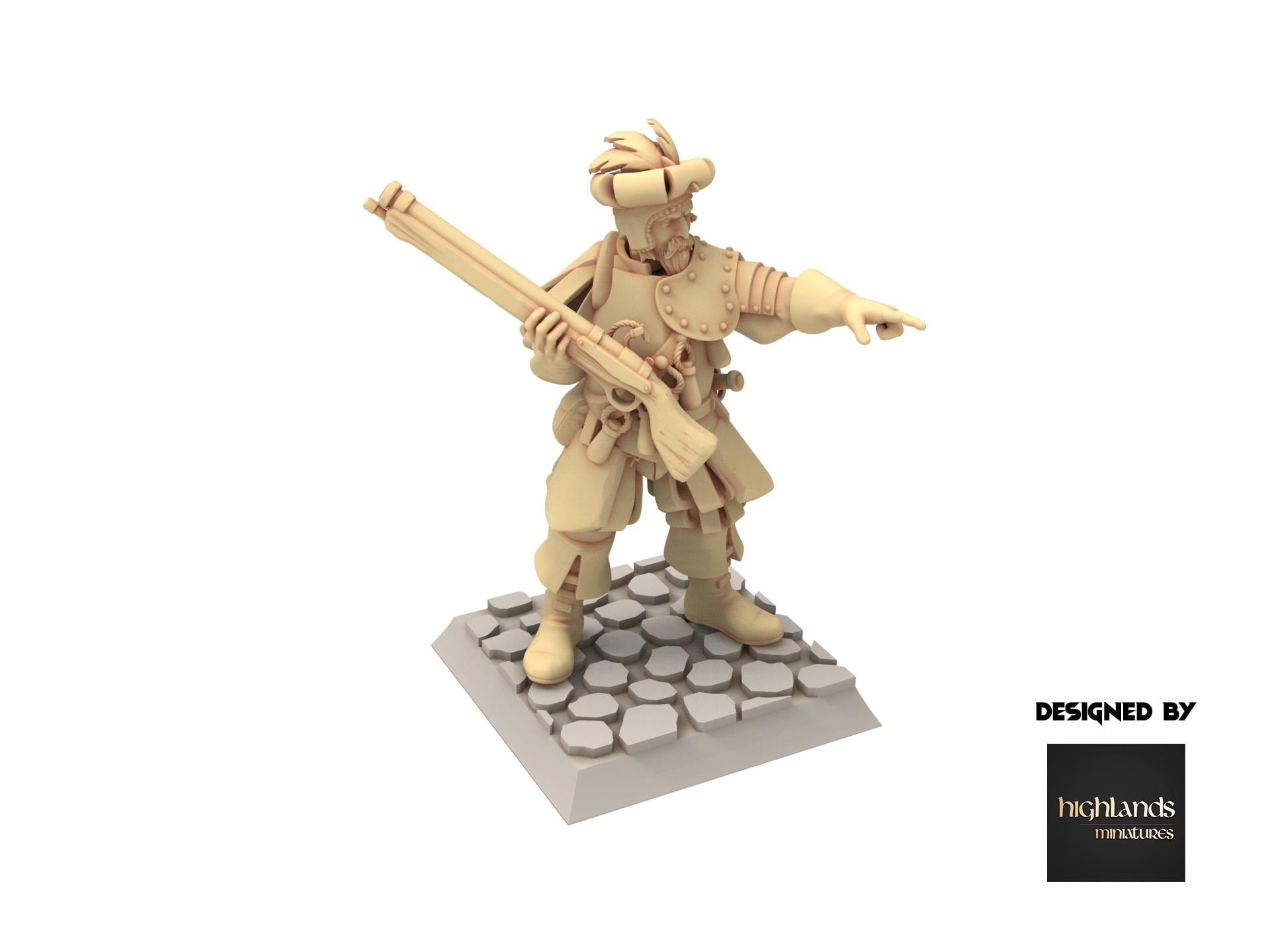 Imperial Fantasy - Harquebusier - V2 - Sunland - Highlands Miniatures