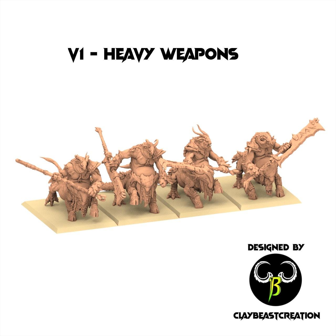 Beastmen - Centigons - Fallen Beast - ClayBeastCreation