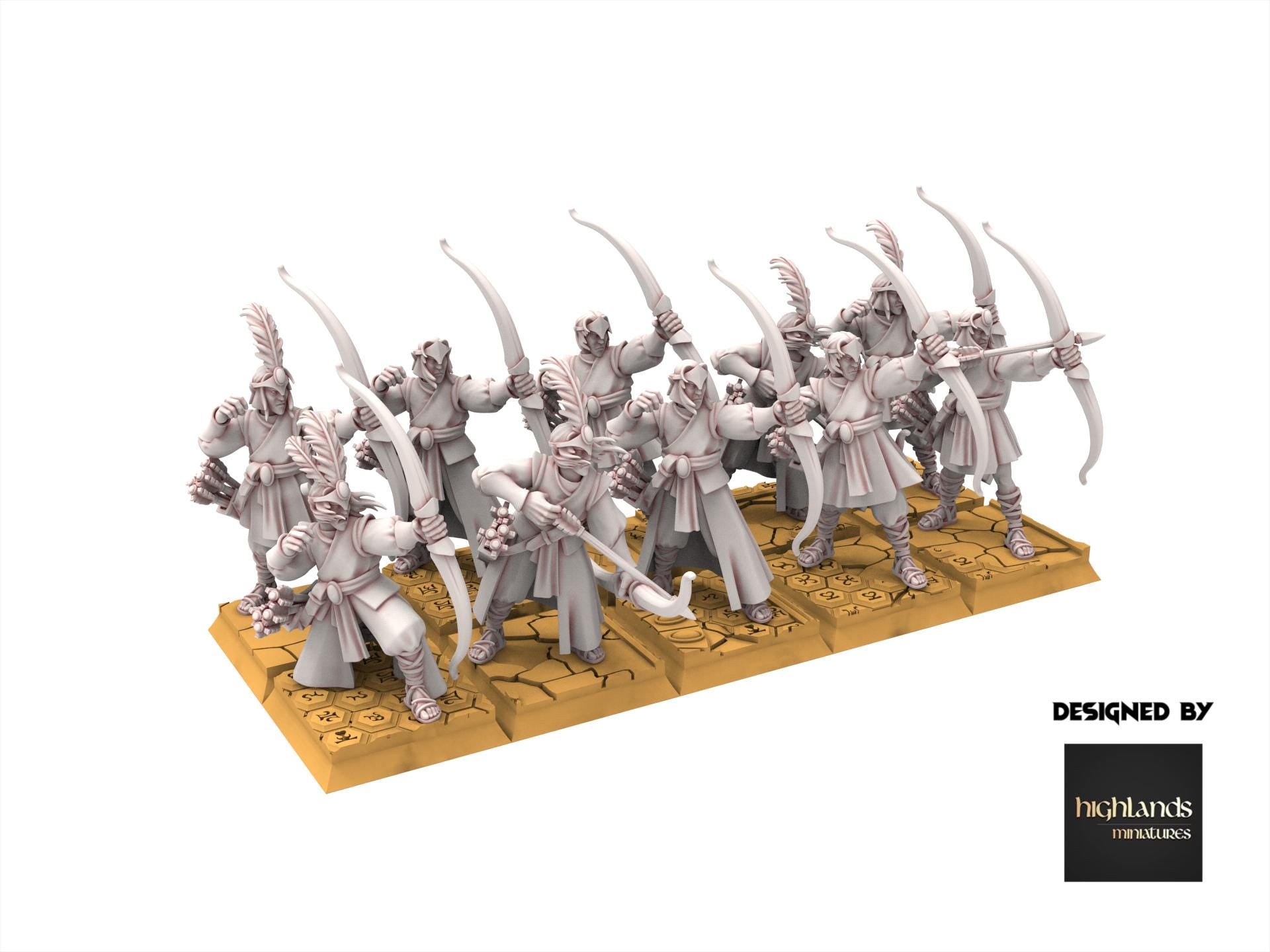 Hight Elves - Archers - Aegean - Highlands Miniatures