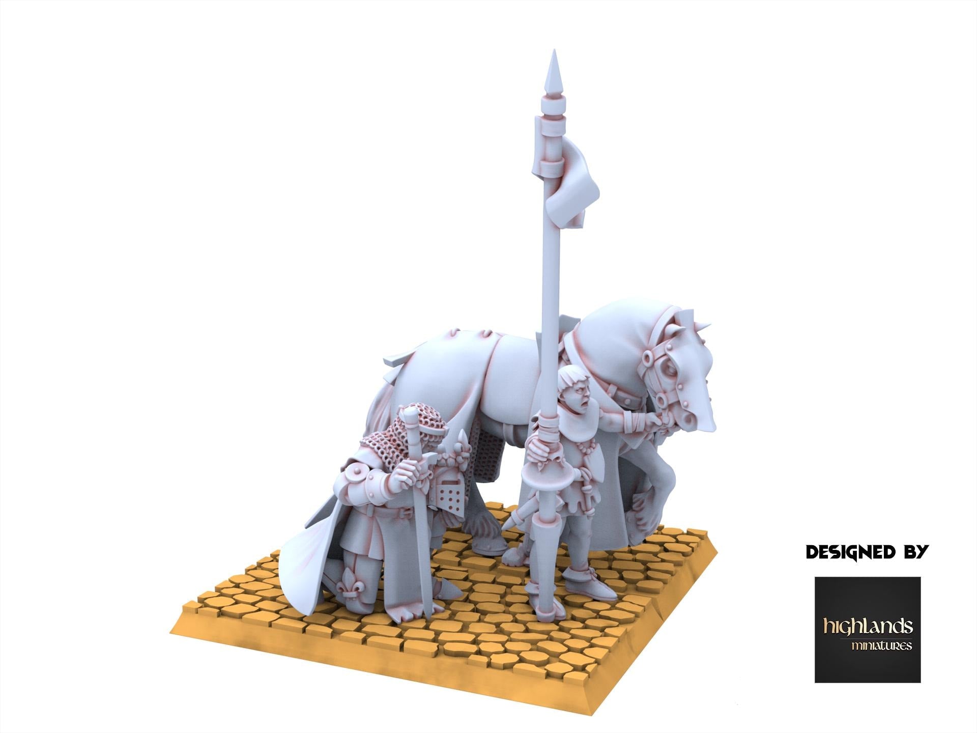 Arthurian Knights - Praying Knight - Gallia - Highlands Miniatures