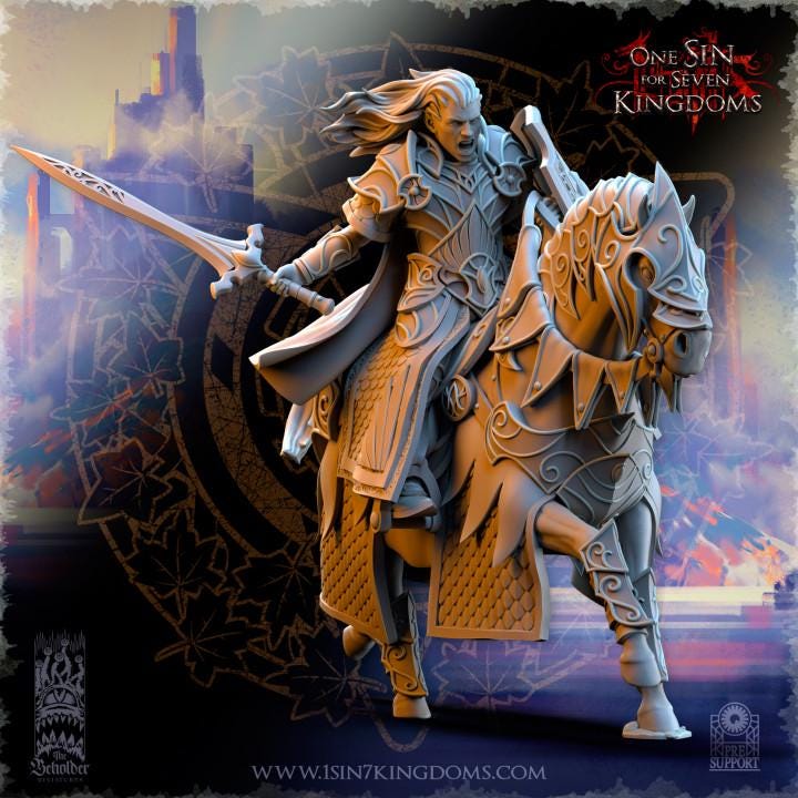 Hight Elves - Commander Polomhir - Silvermoor - The Beholder Miniatures