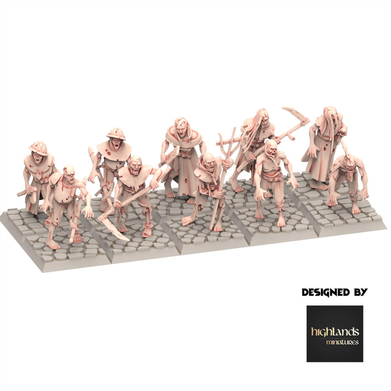 Undead - Zombies - Transilvanya - Highlands Miniatures