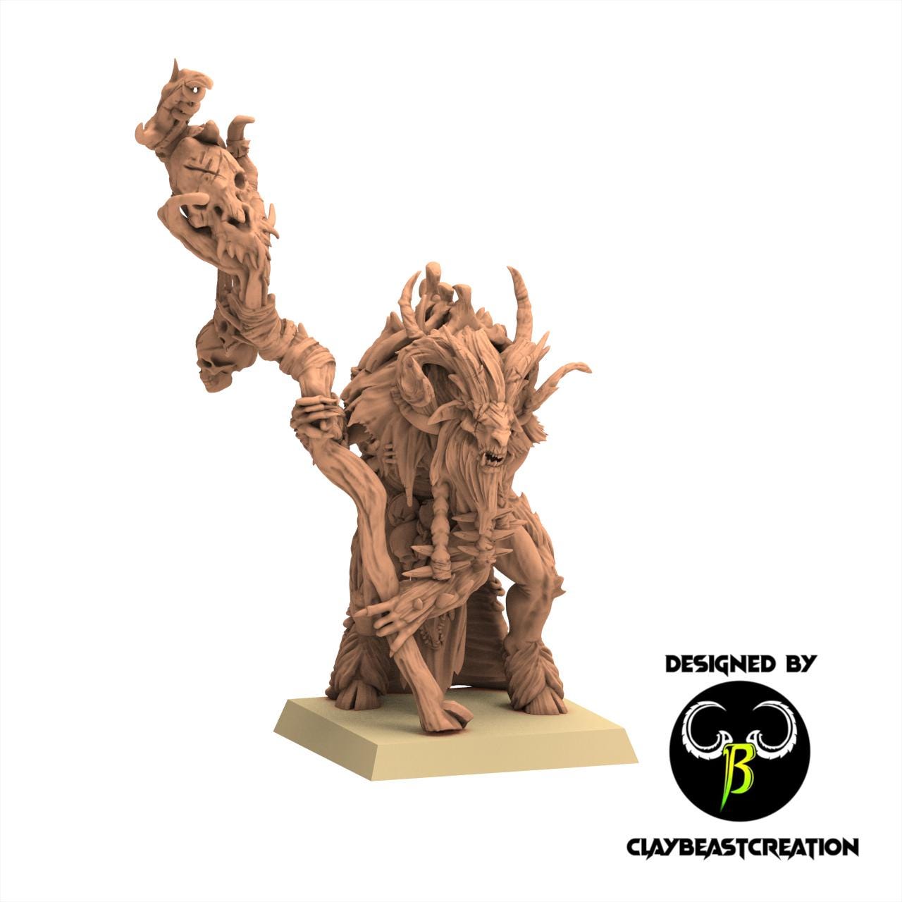 Beastmen - Bestial Prophet - Fallen Beast - ClayBeastCreation