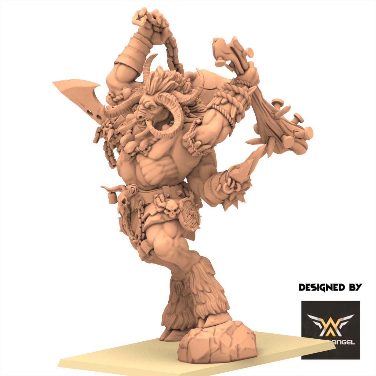 Beastmen - Beast Tetrarca - White Angel Miniatures