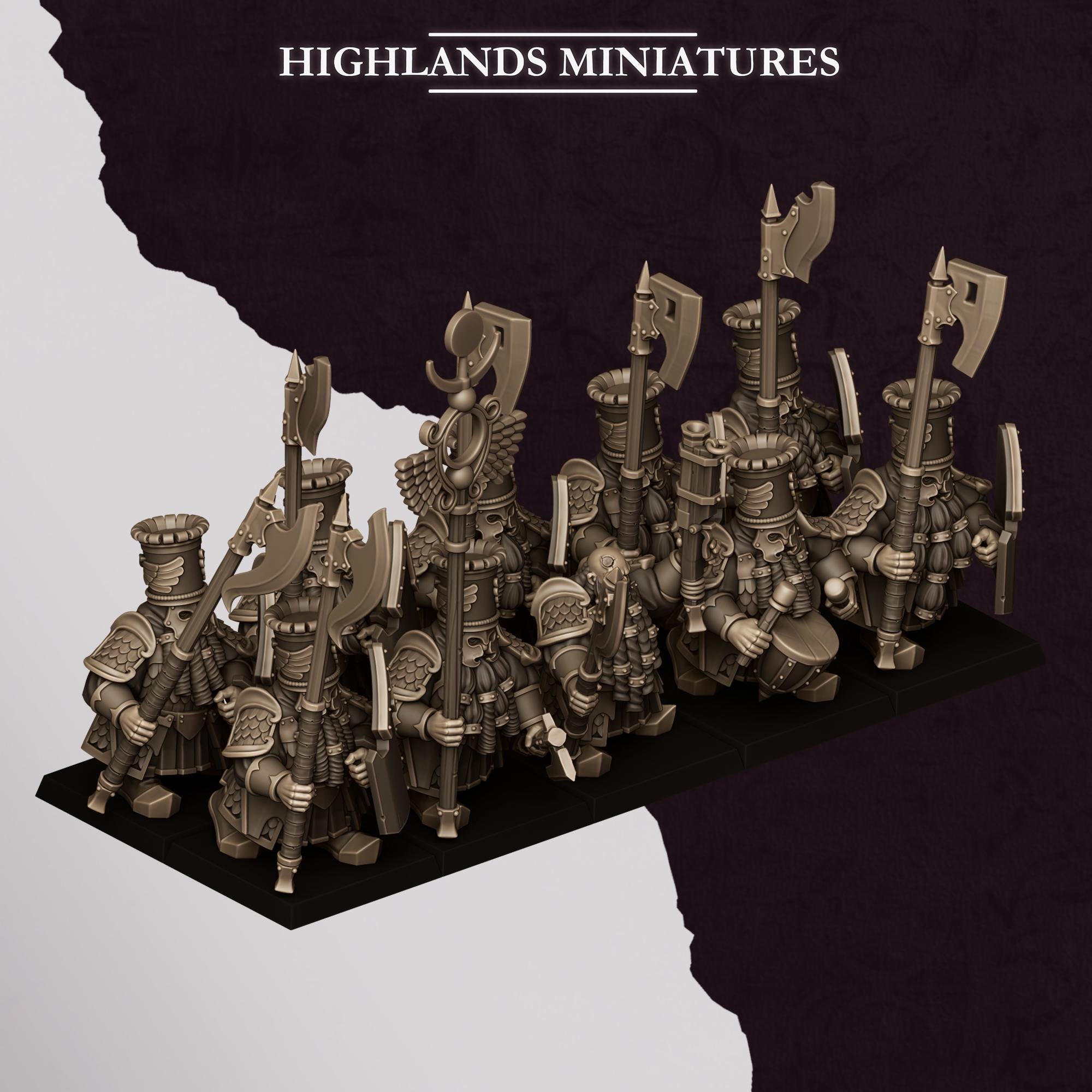 Chaos Dwarves - Heavy Guard - Sons of Marduk - Highlands Miniatures