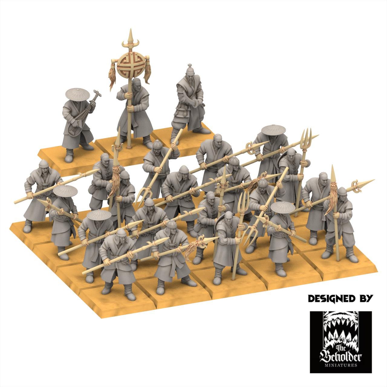 East Empire - Peasant Militia - Astarii Dynasty - 28&32mm - The Beholder Miniatures
