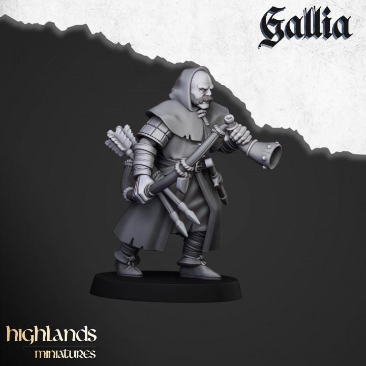 Arthurian Knights - Archer - Gallia - Highlands Miniatures