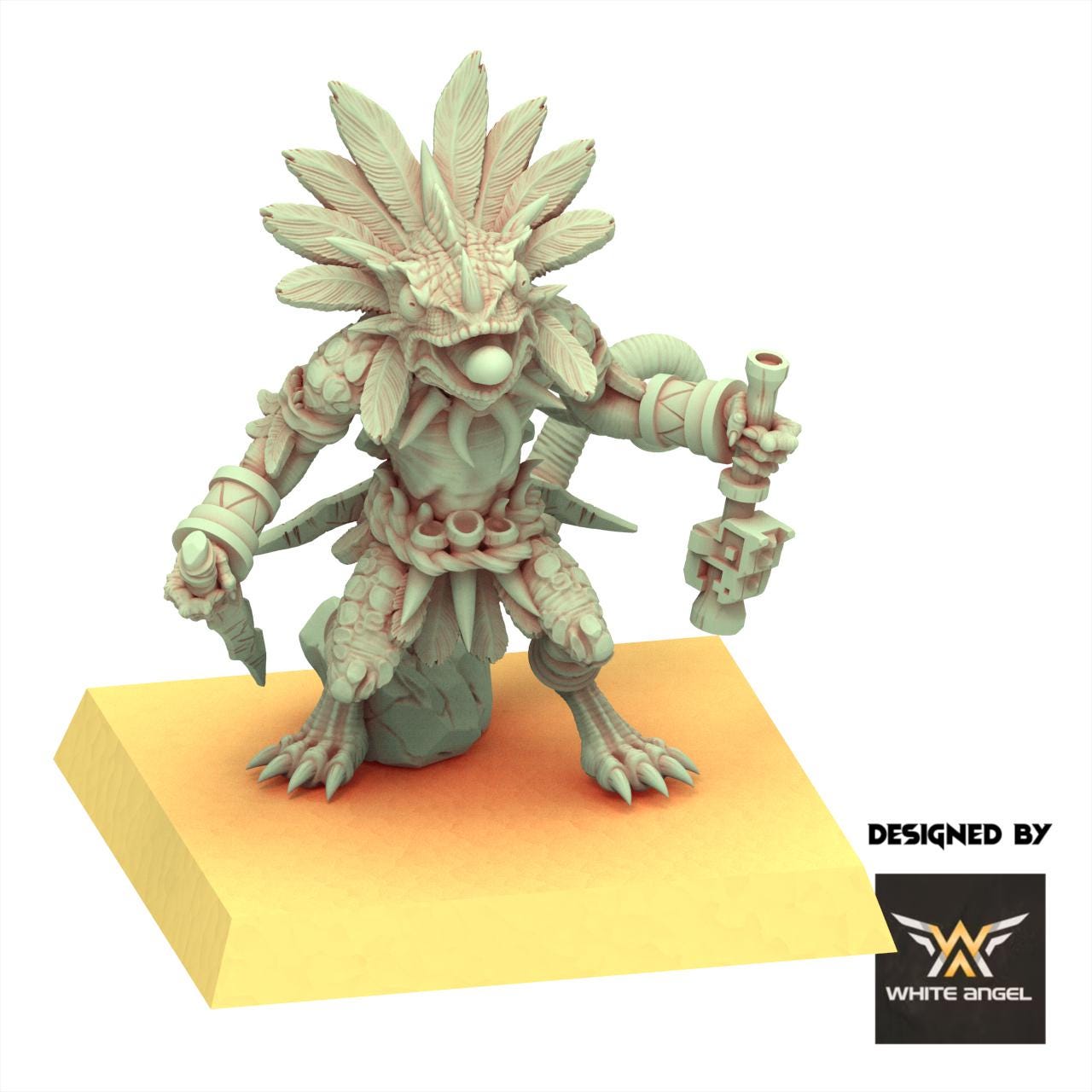 Lizardmen 28/32mm - Chameleon Lizards - White Angel Miniatures