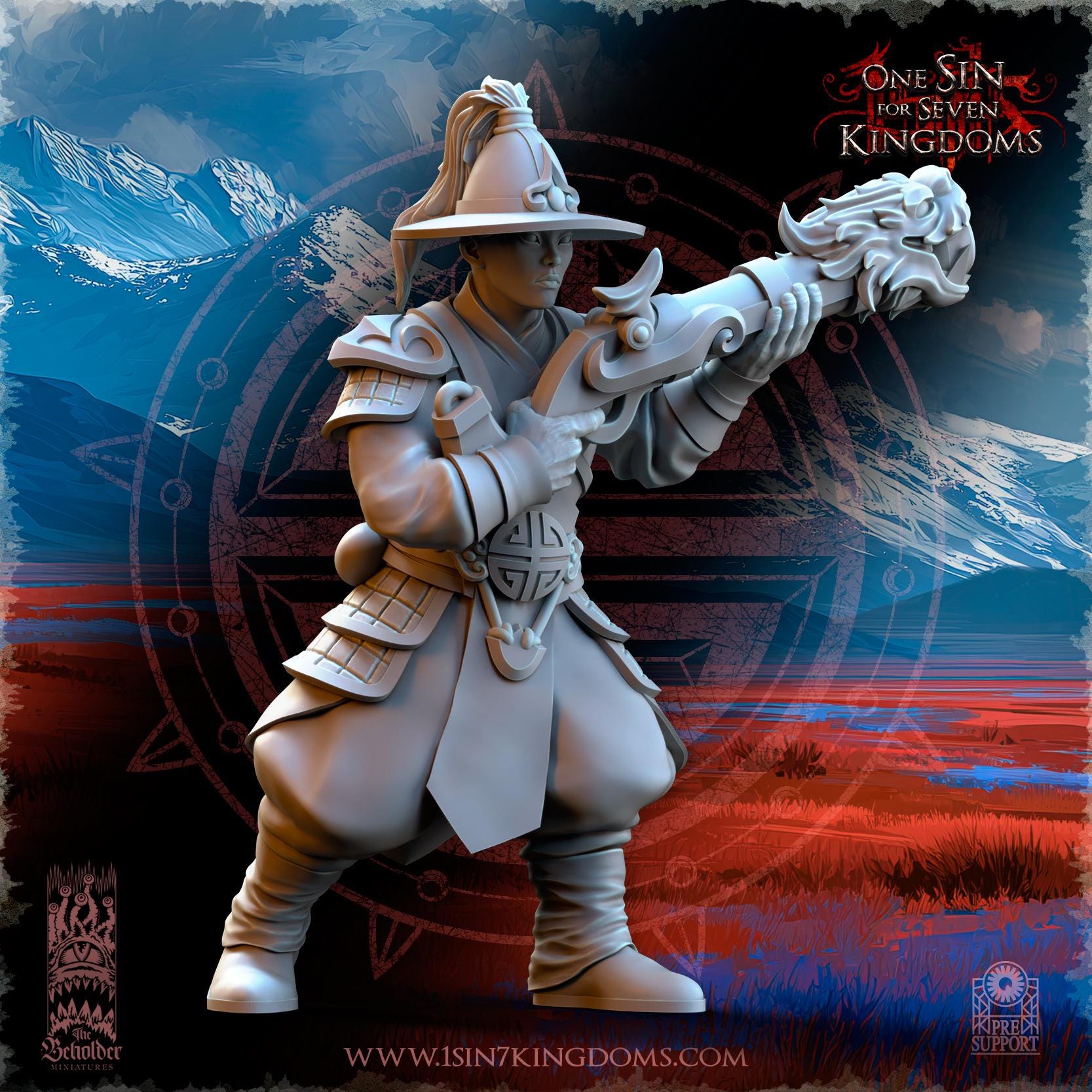 East Empire - Imperial Gunners - Astarii Dynasty - 28&32mm - The Beholder Miniatures