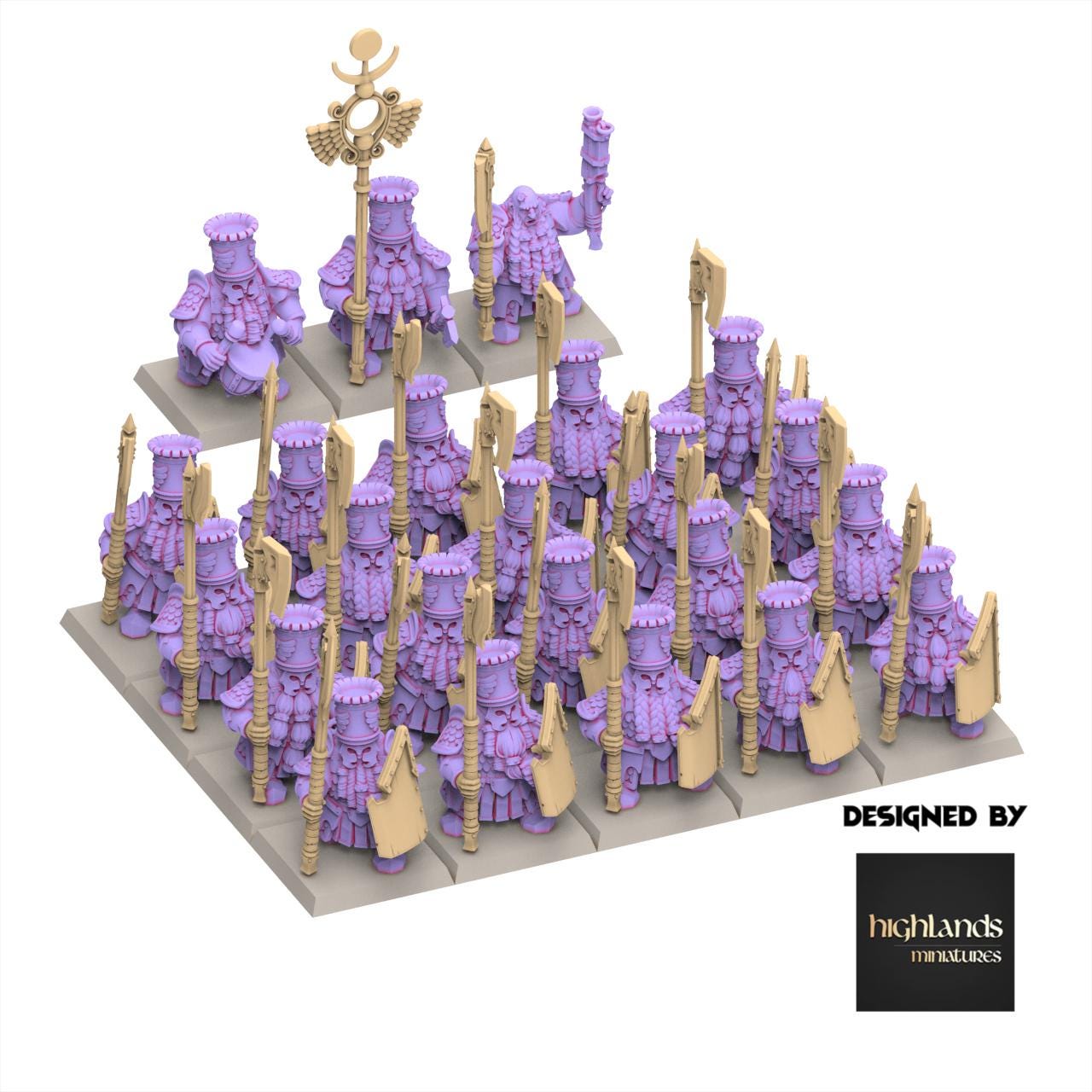 Chaos Dwarves - Heavy Guard - Sons of Marduk - Highlands Miniatures
