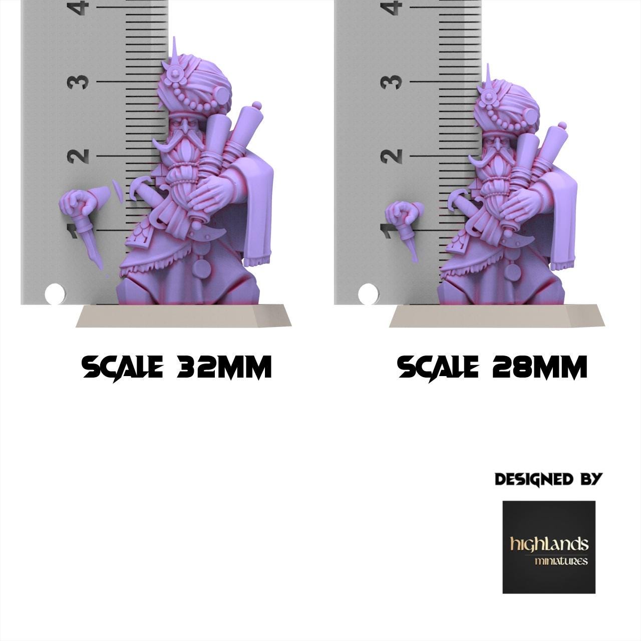 Chaos Dwarves - Sorcerer - Sons of Marduk - Highlands Miniatures