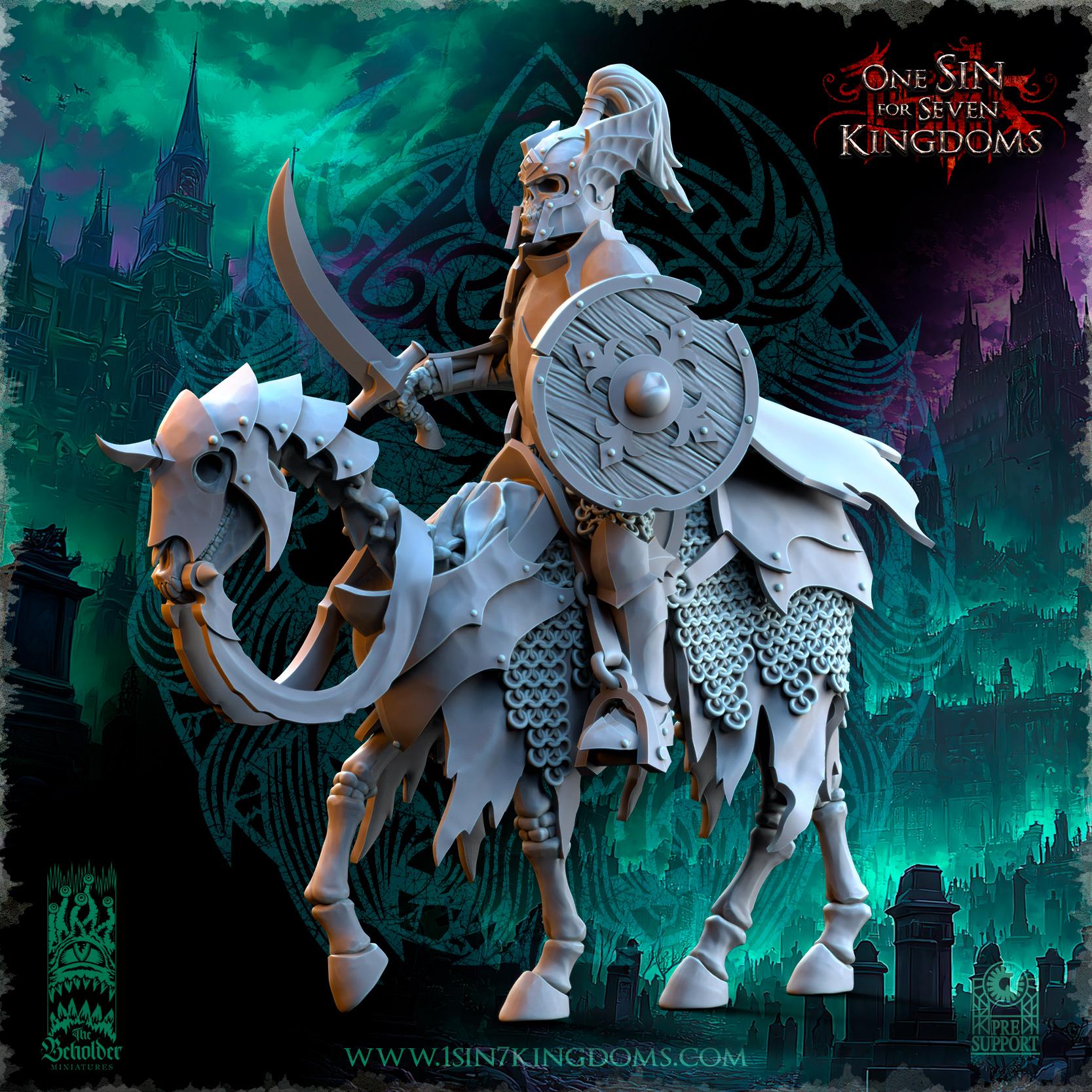 Undead 32/28mm - Grave Knights - Undying Legions - The Beholder Miniatures