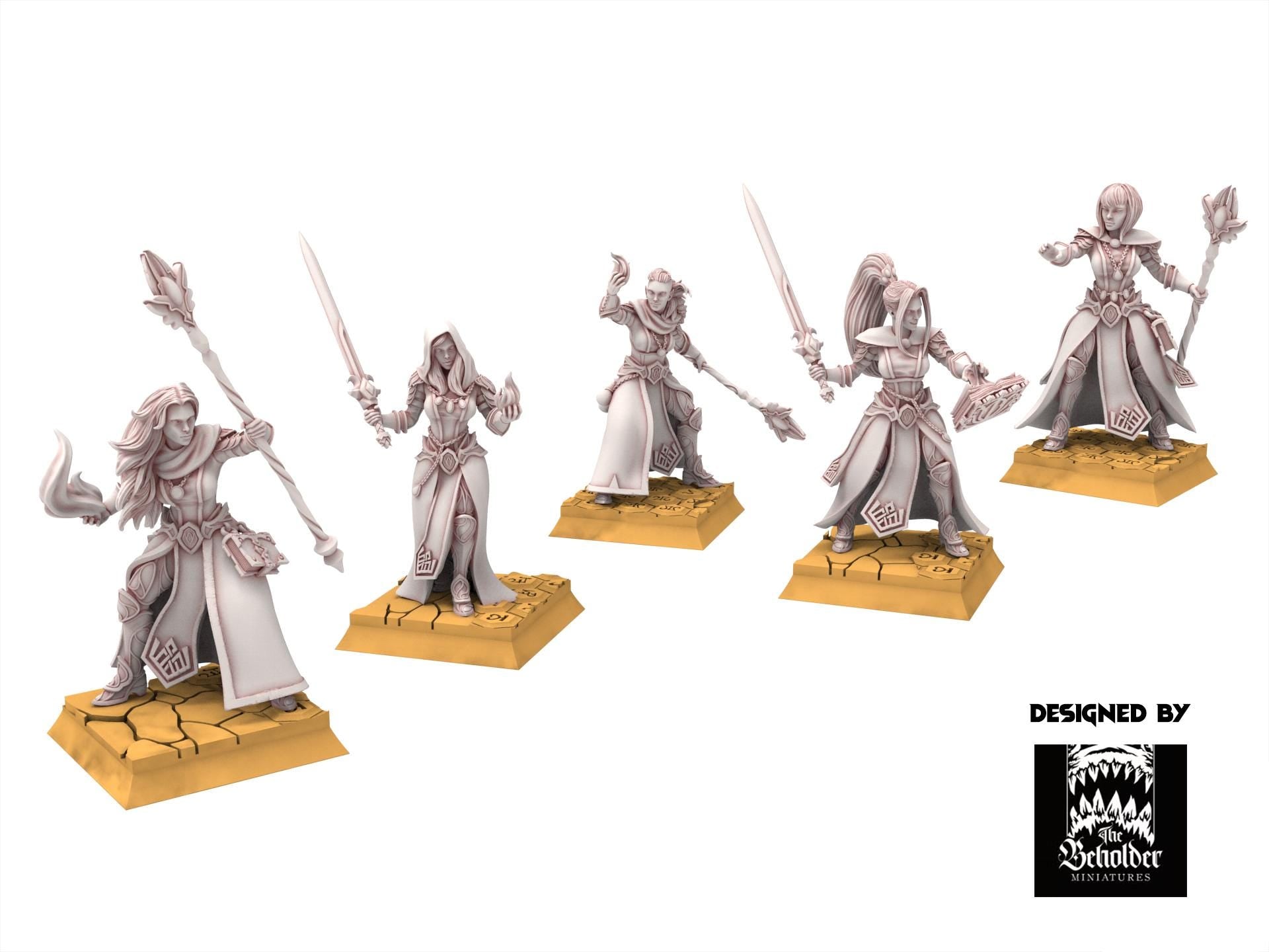 Hight Elves - Sorceress - Silvermoor - The Beholder Miniatures