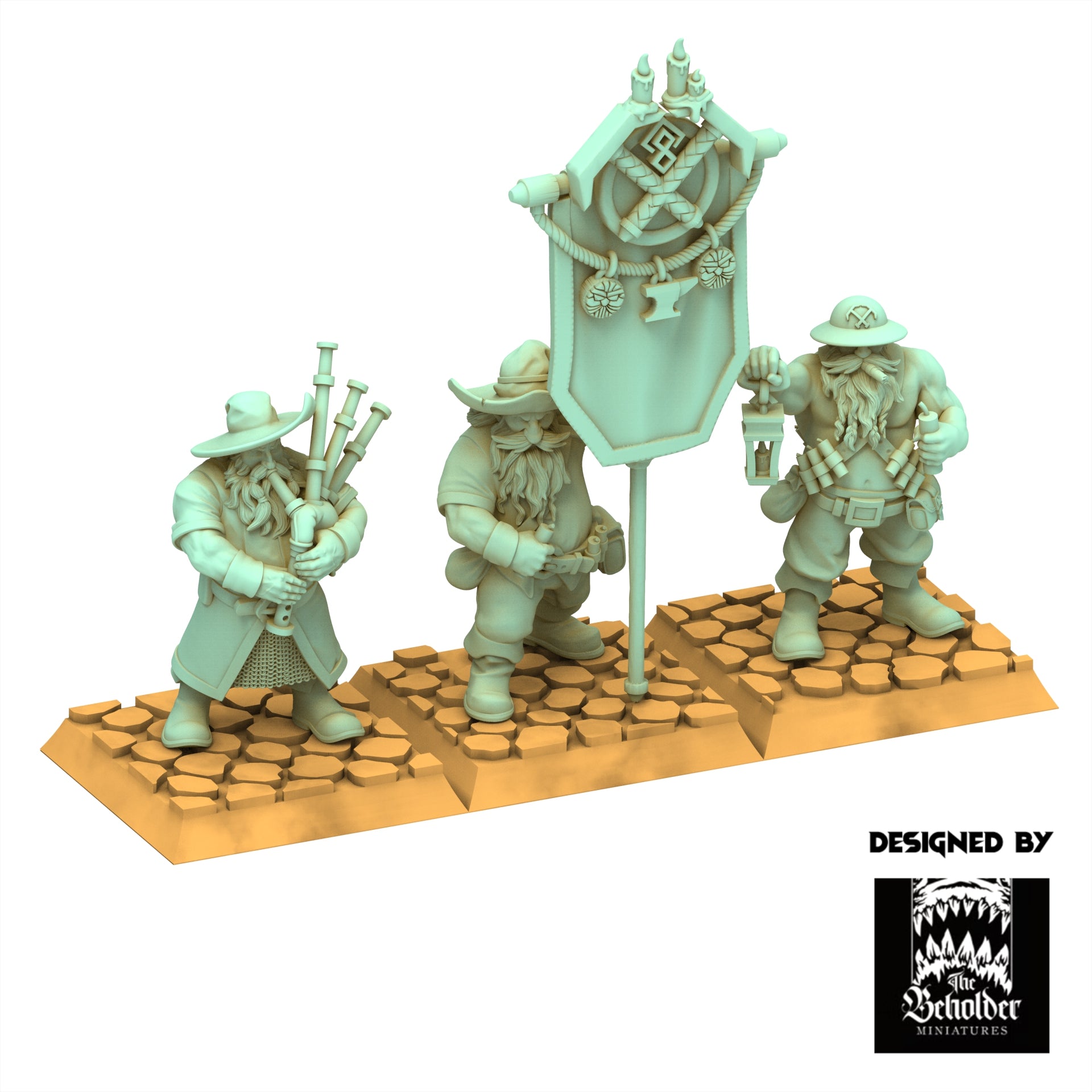 Dwarves - Miners - Dwarven Kingdoms  -  The Beholder Miniatures