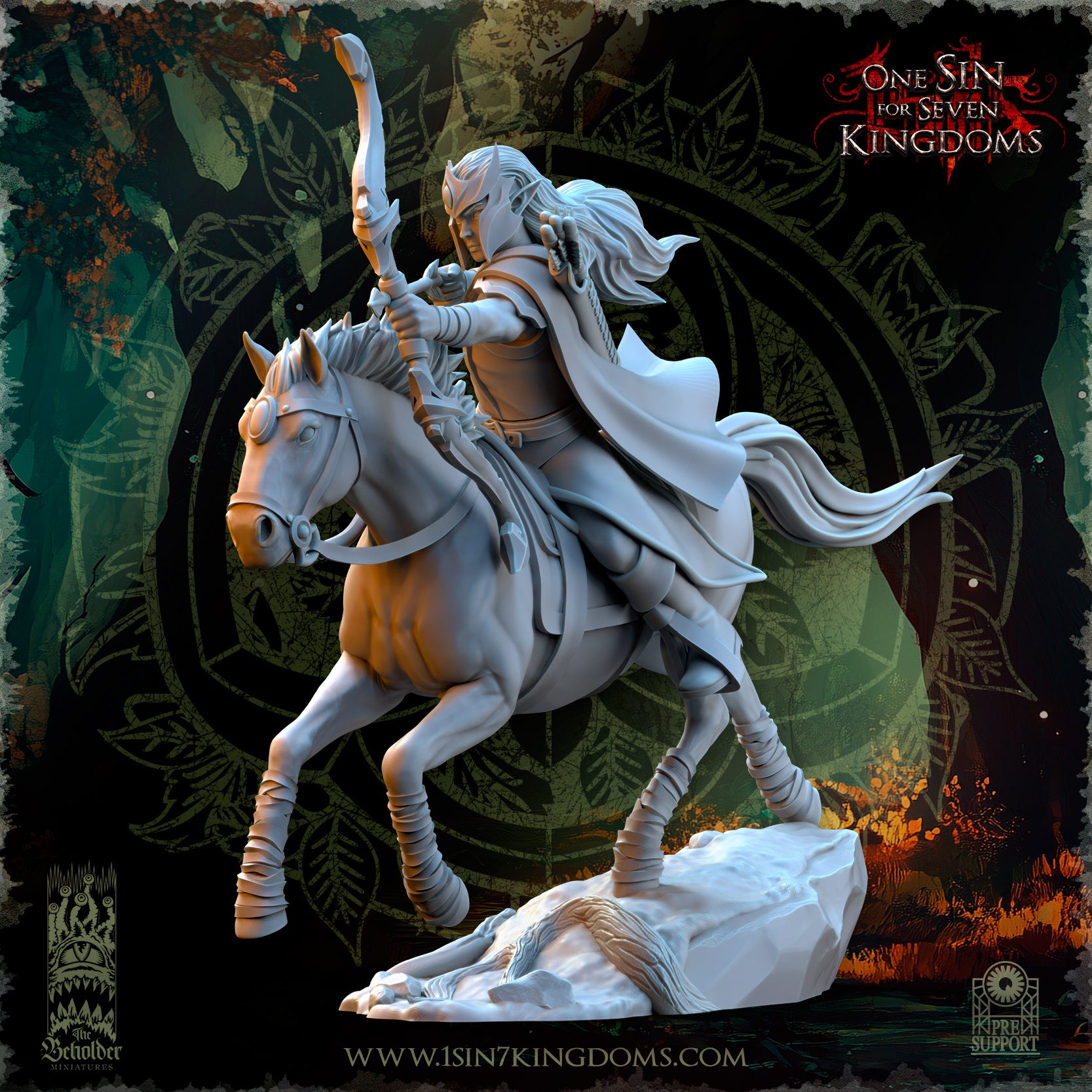 Sylvan Elves - Meadow Riders - Evergreen Elves - The Beholder Miniatures