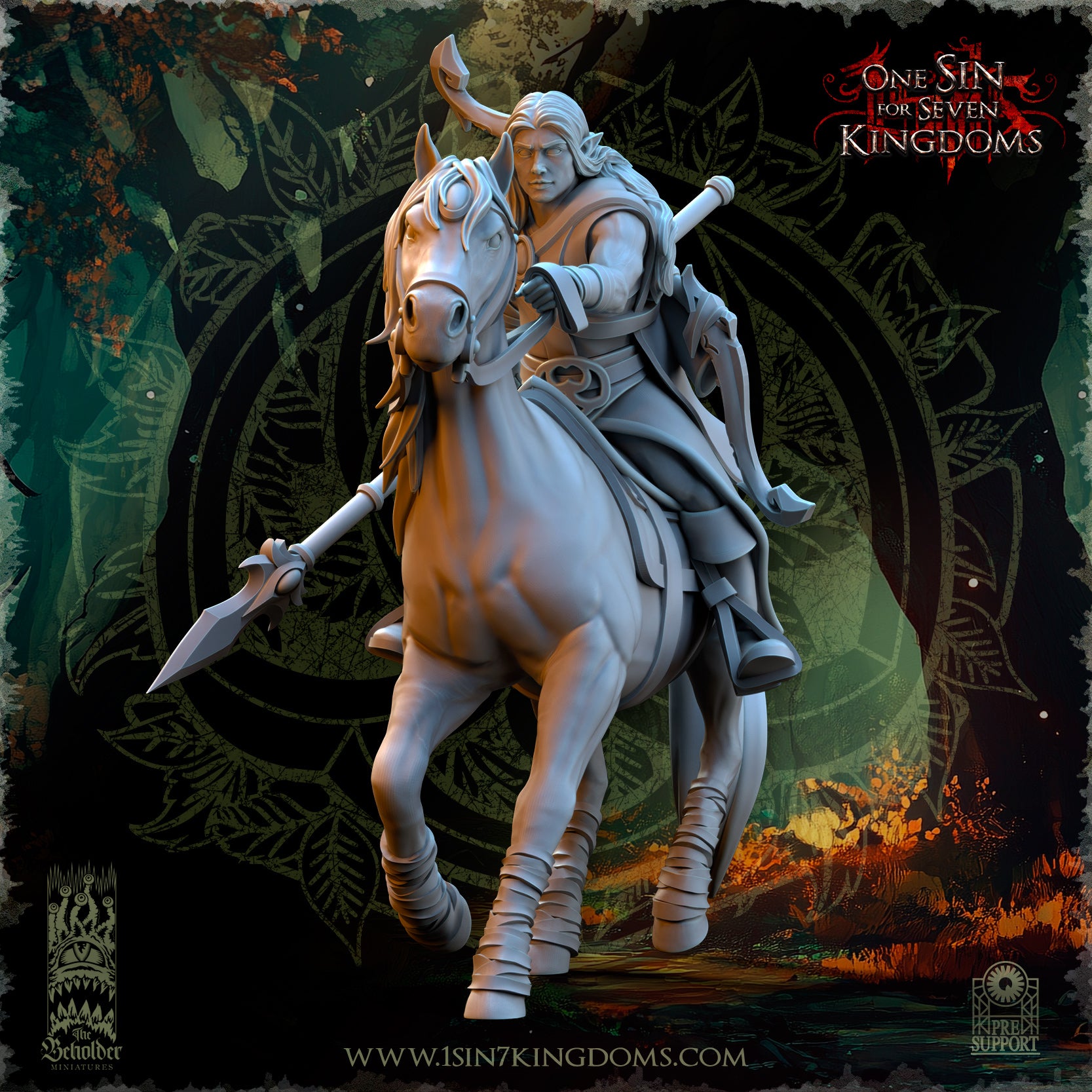 Sylvan Elves - Meadow Riders - Evergreen Elves - The Beholder Miniatures