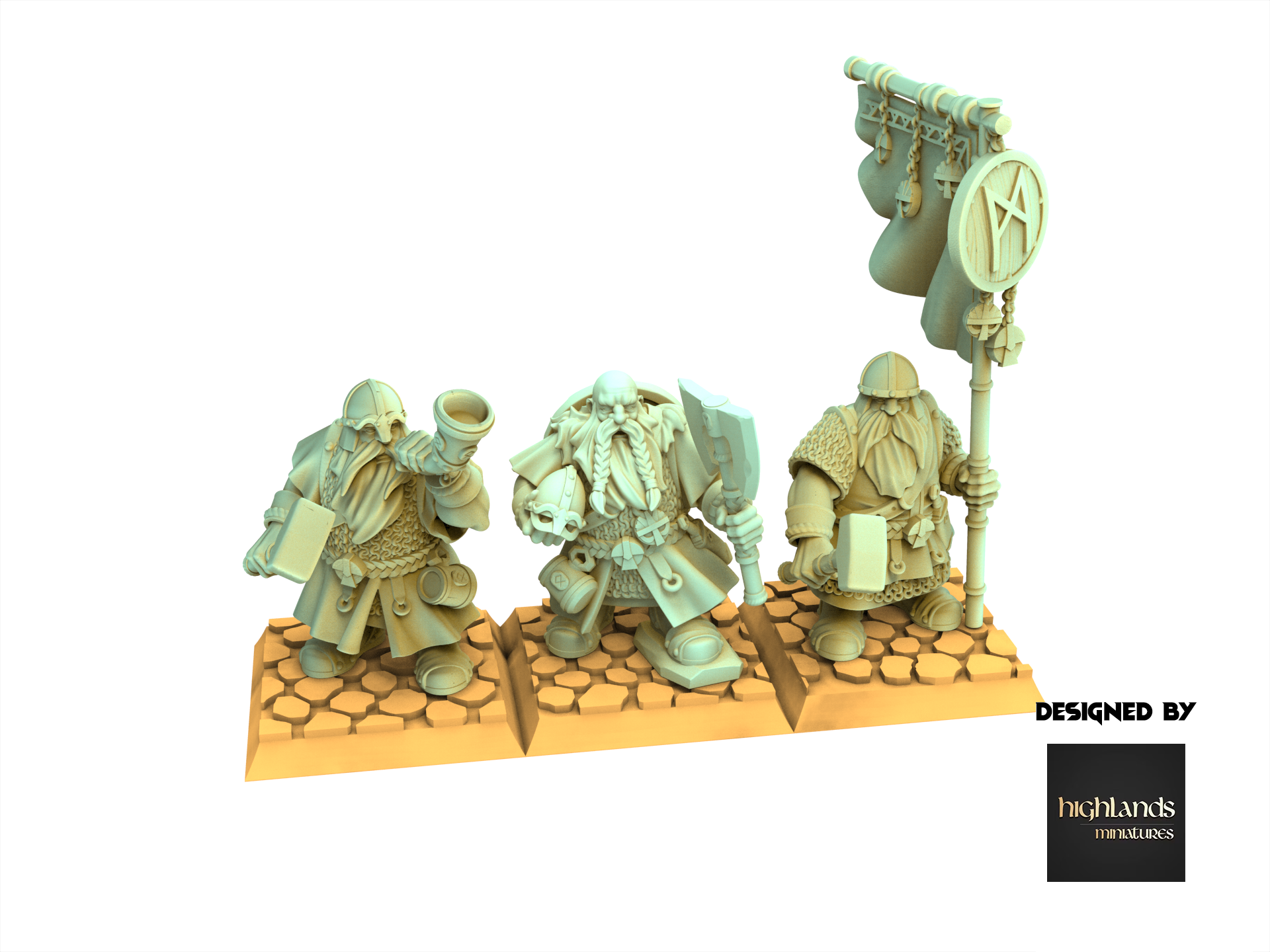 Dwarves - Warriors - Sons of Ymir - Highlands miniatures