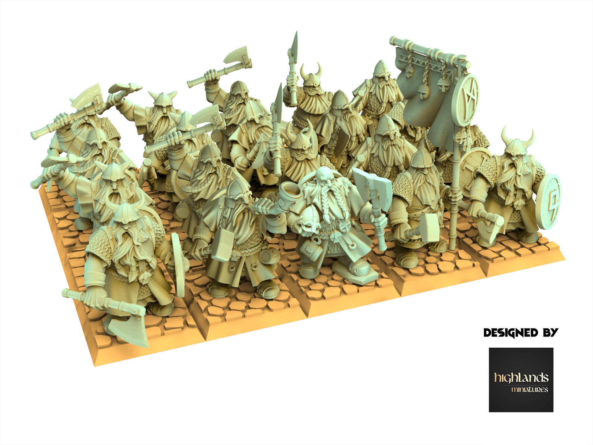 Dwarves - Warriors - Sons of Ymir - Highlands miniatures