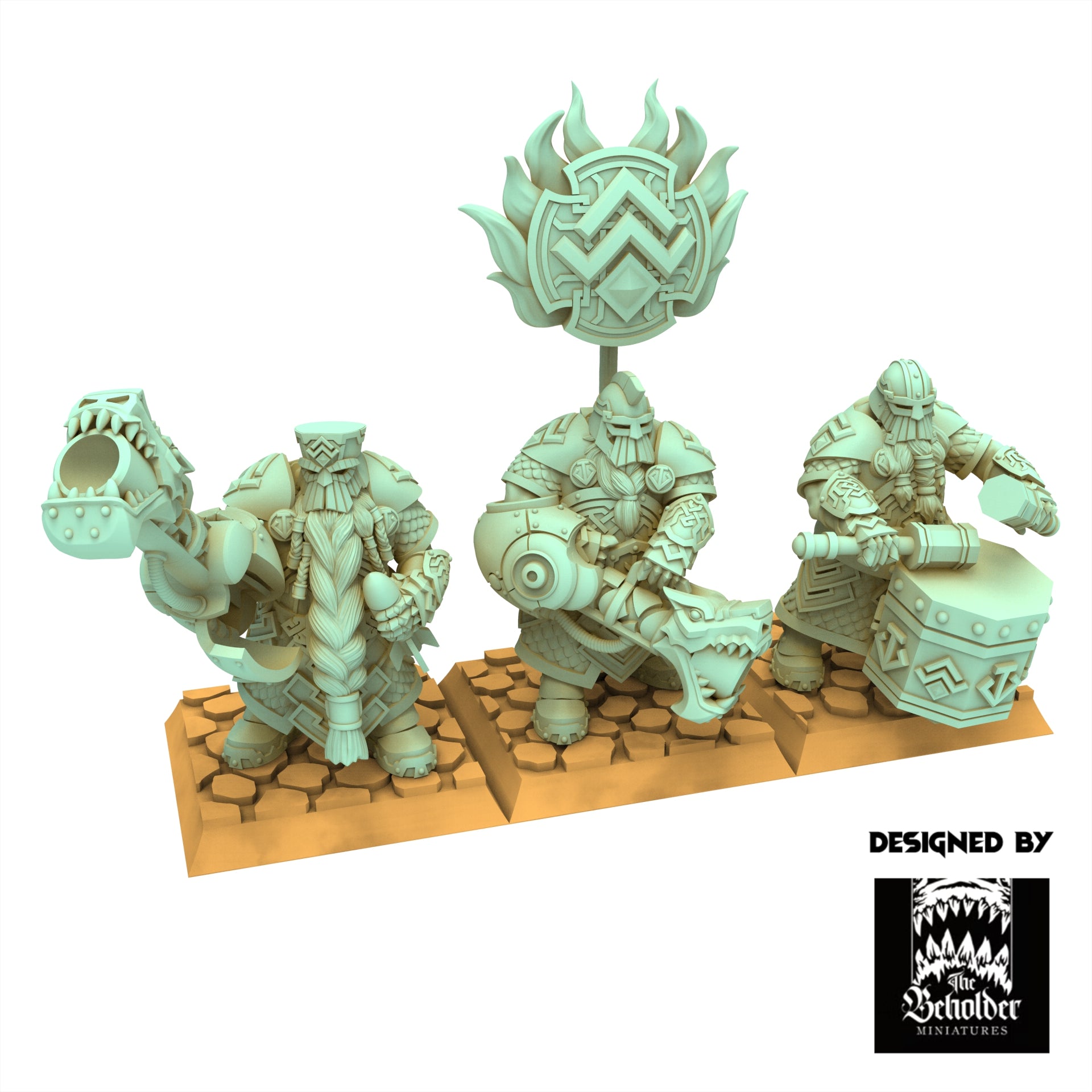 Dwarves - Snapdragons - Dwarven Kingdoms  -  The Beholder Miniatures