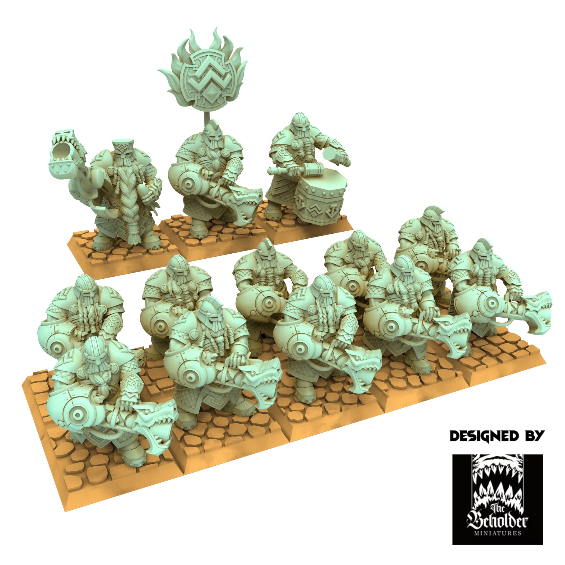 Dwarves - Snapdragons - Dwarven Kingdoms  -  The Beholder Miniatures