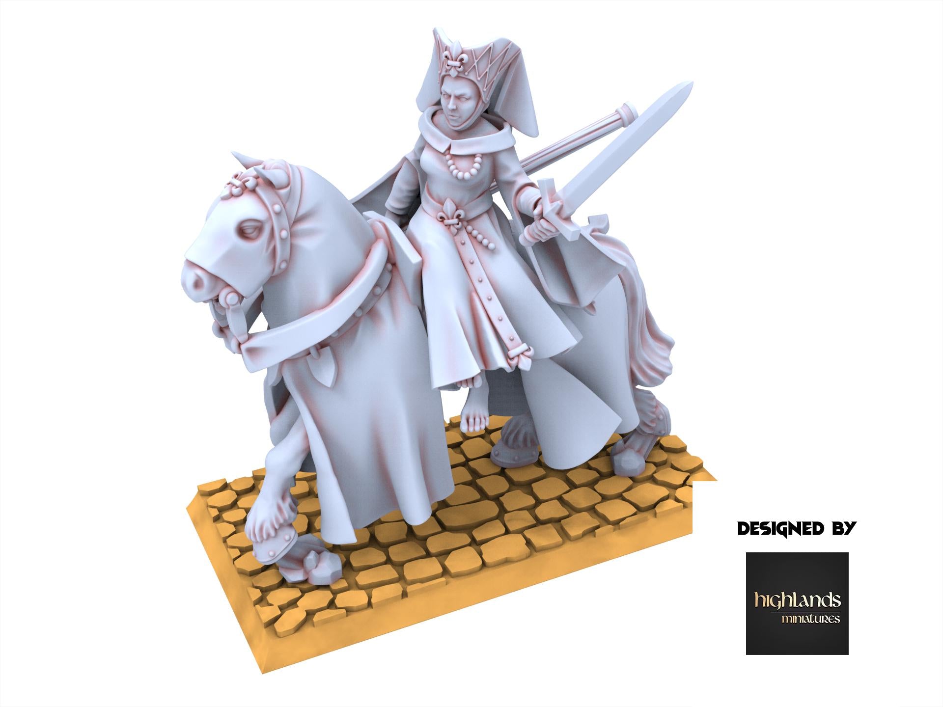 Arthurian Knights - Damsel - Gallia - Highlands Miniatures