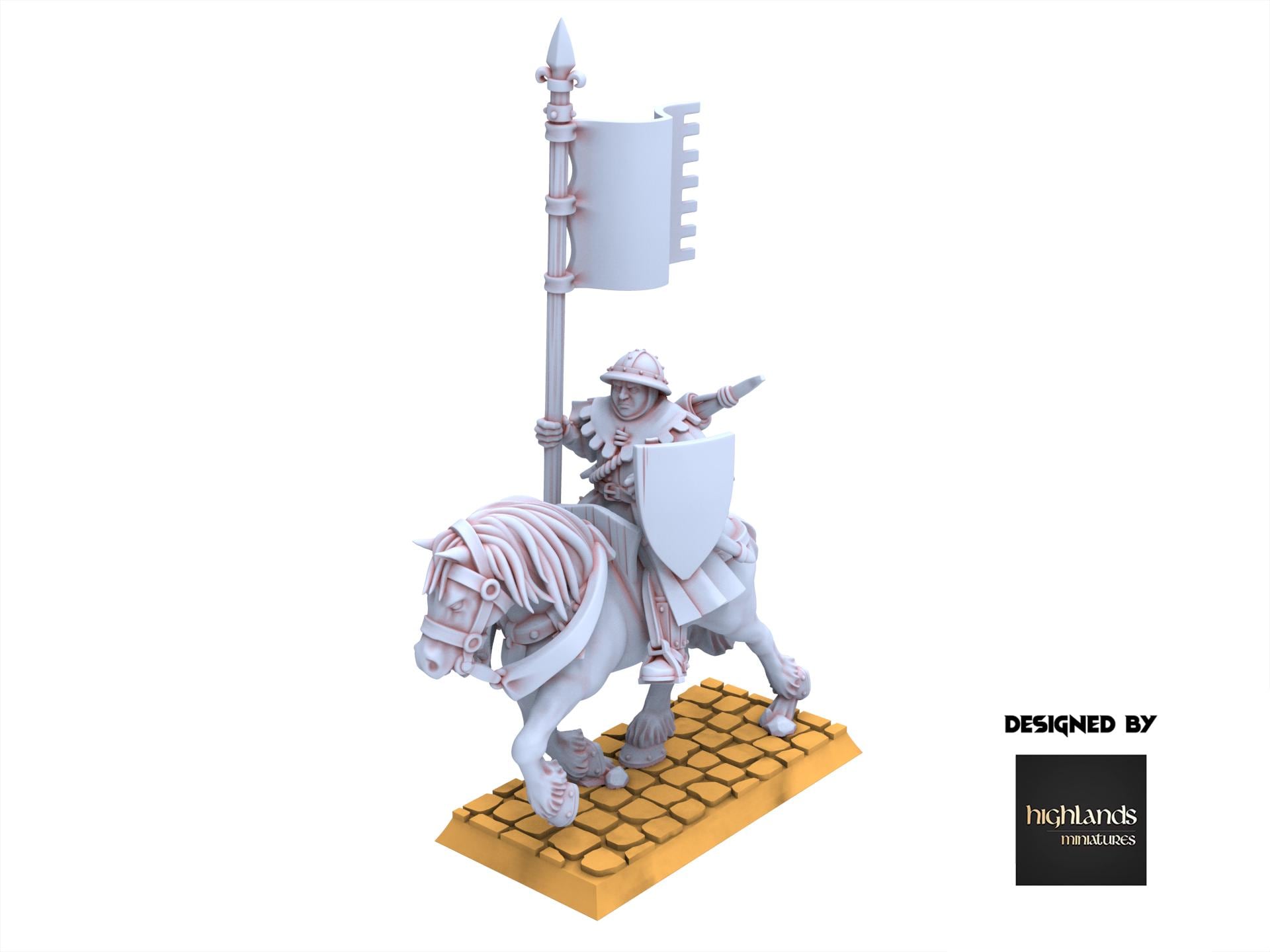 Arthurian Knights - Mounted Men at Arms - Gallia - Highlands Miniatures