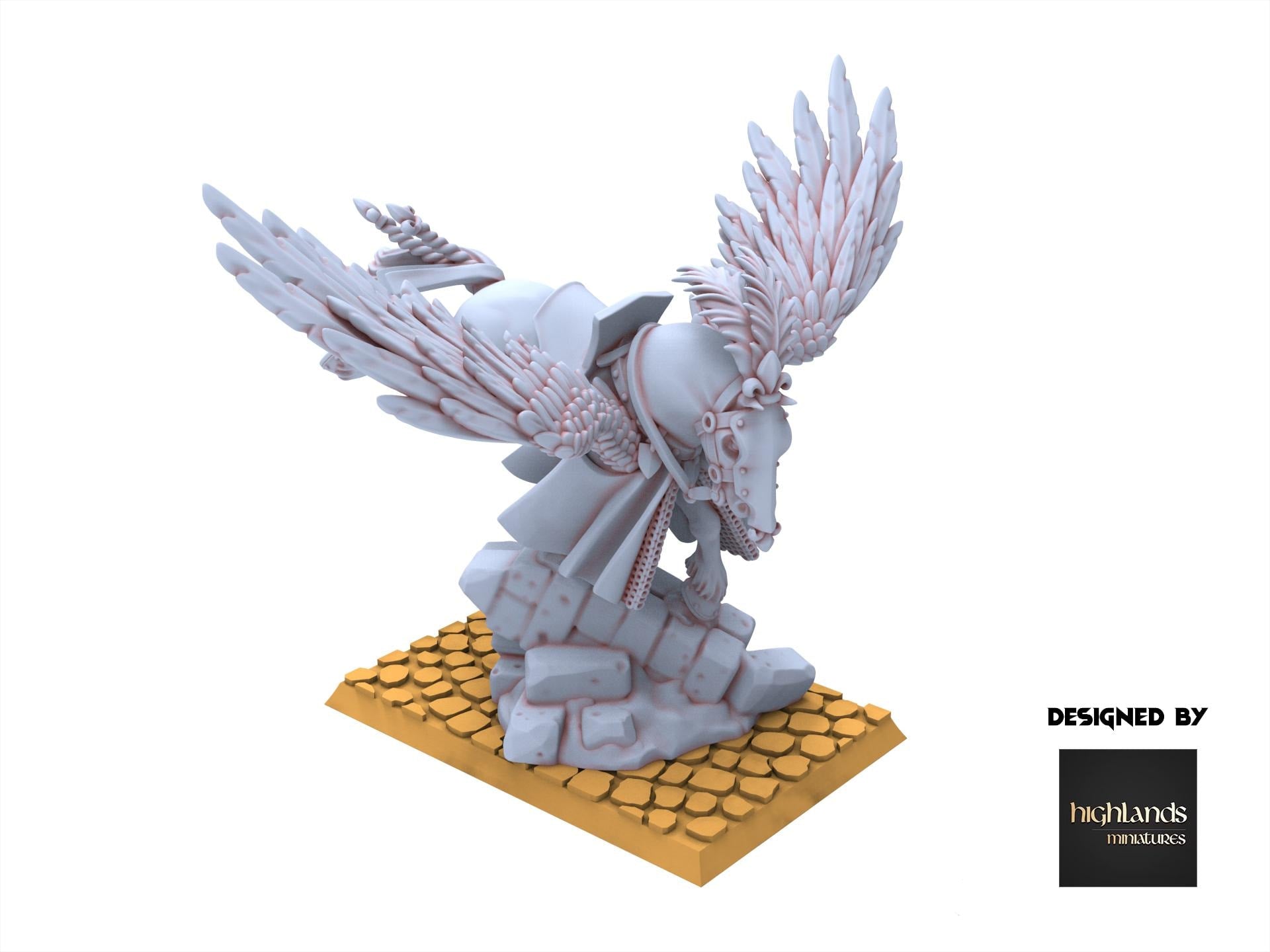 Arthurian Knights - Knights on Pegasus - Gallia - Highlands Miniatures