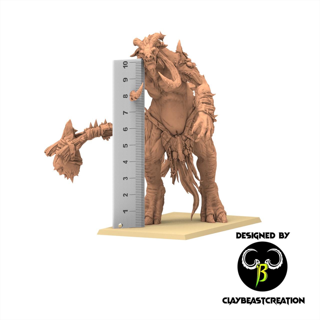 Beastmen - TahrKin Gargant - Fallen Beast - ClayBeastCreation