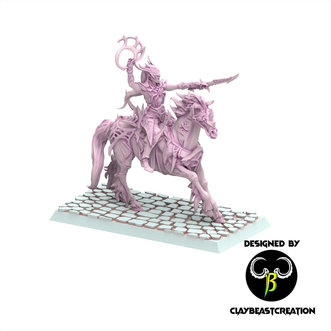 Dark Elves - Silk Cabalist - Cult of the Eight - ClayBeastCreation