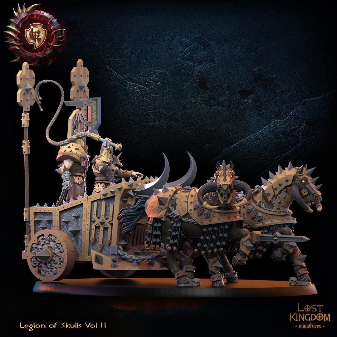 Fantasy Chaos - Blood God Chariot - Lost Kingdom Miniatures