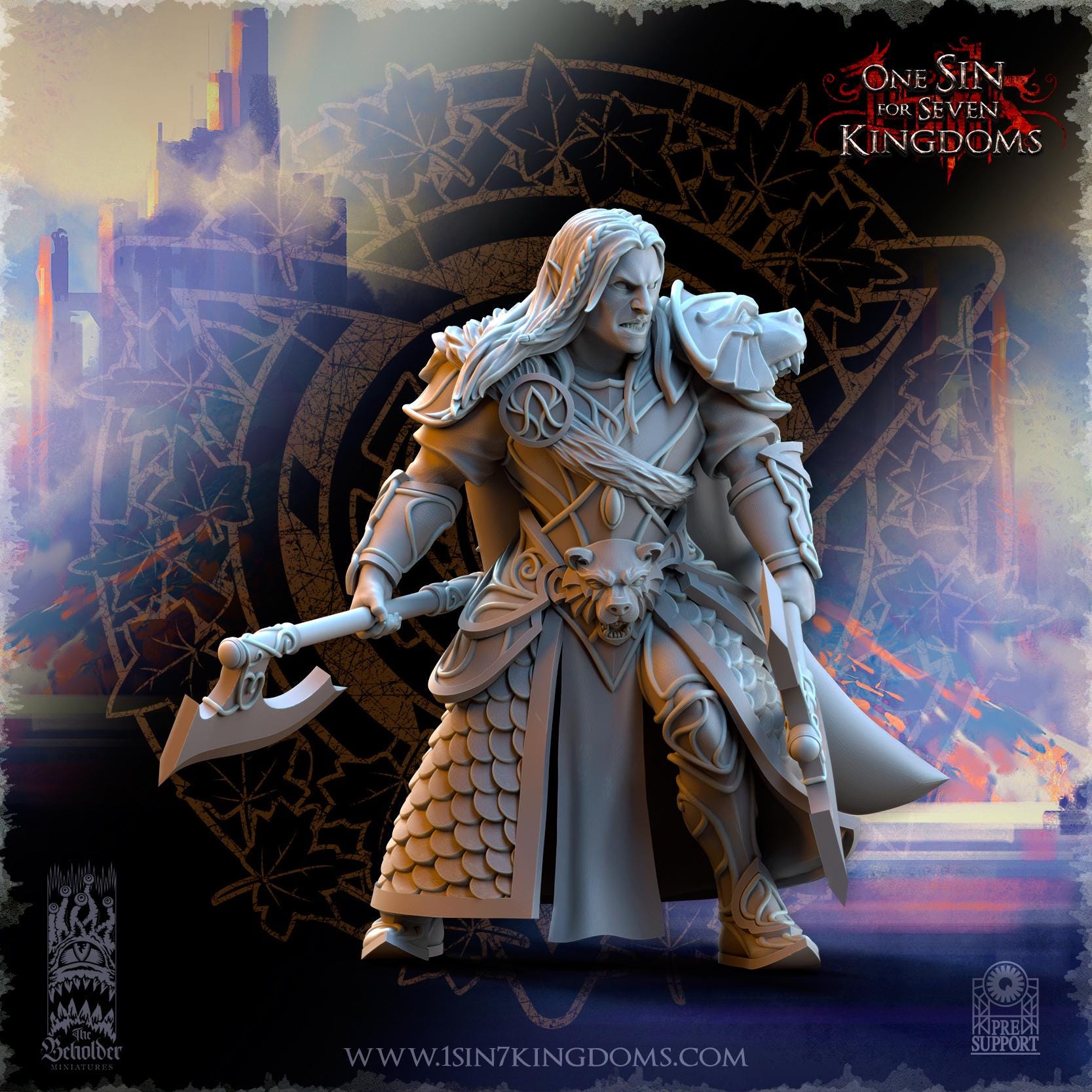 Hight Elves - Bear Guardians - Silvermoor - The Beholder Miniatures