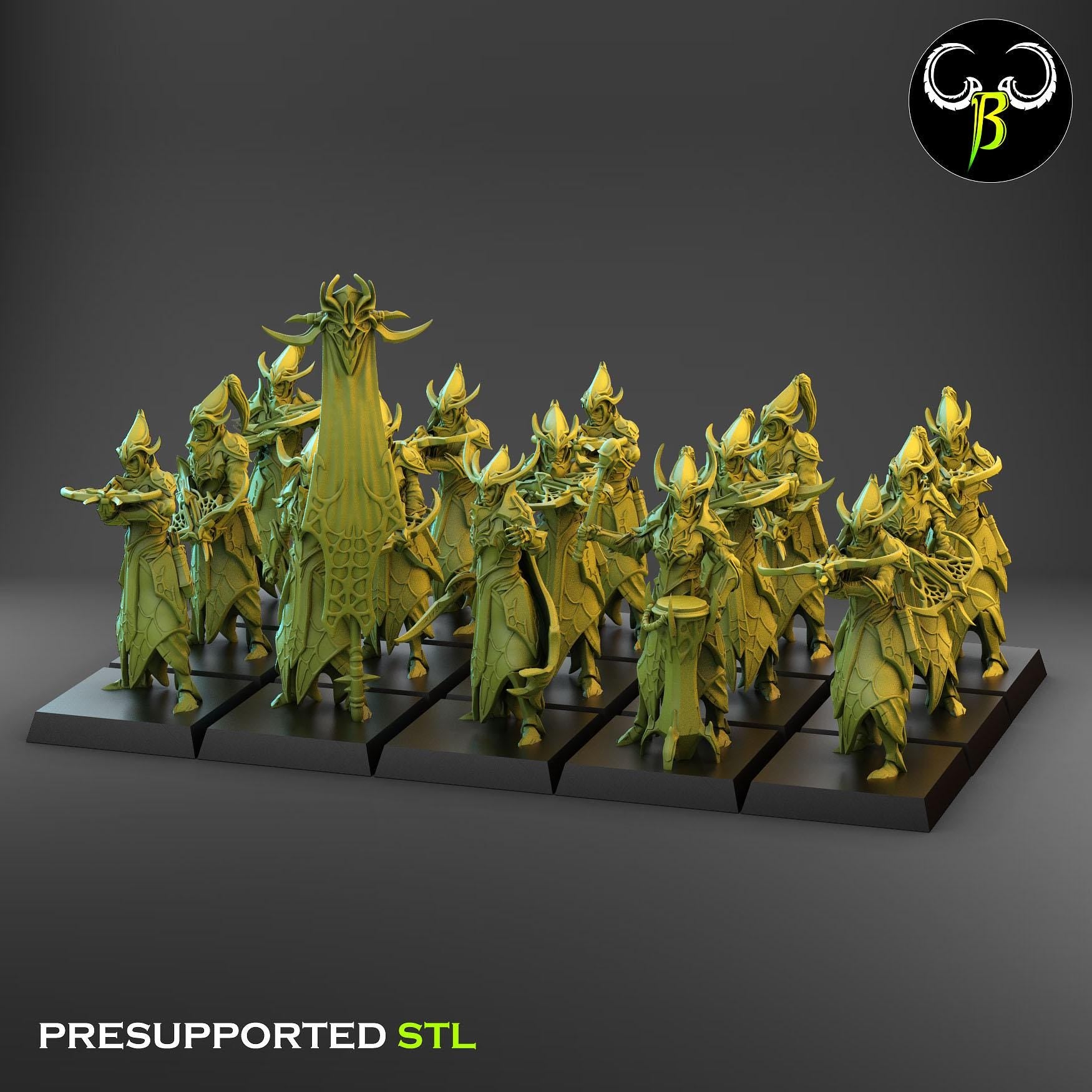 Dark Elves - Crossbowmen - Cult of the Eight - ClayBeastCreation