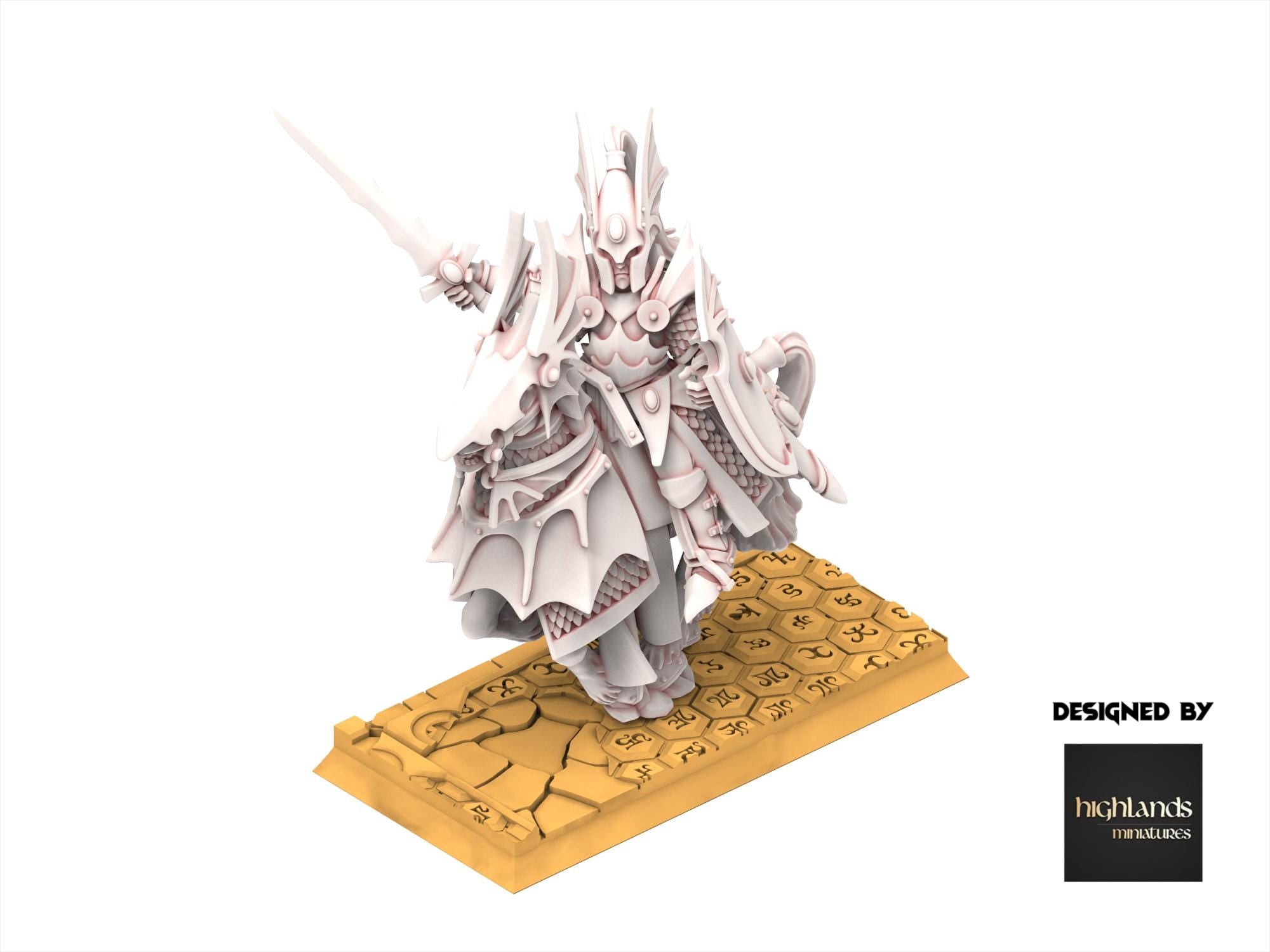 Hight Elves - Mounted Dragons - Aegean - Highlands Miniatures