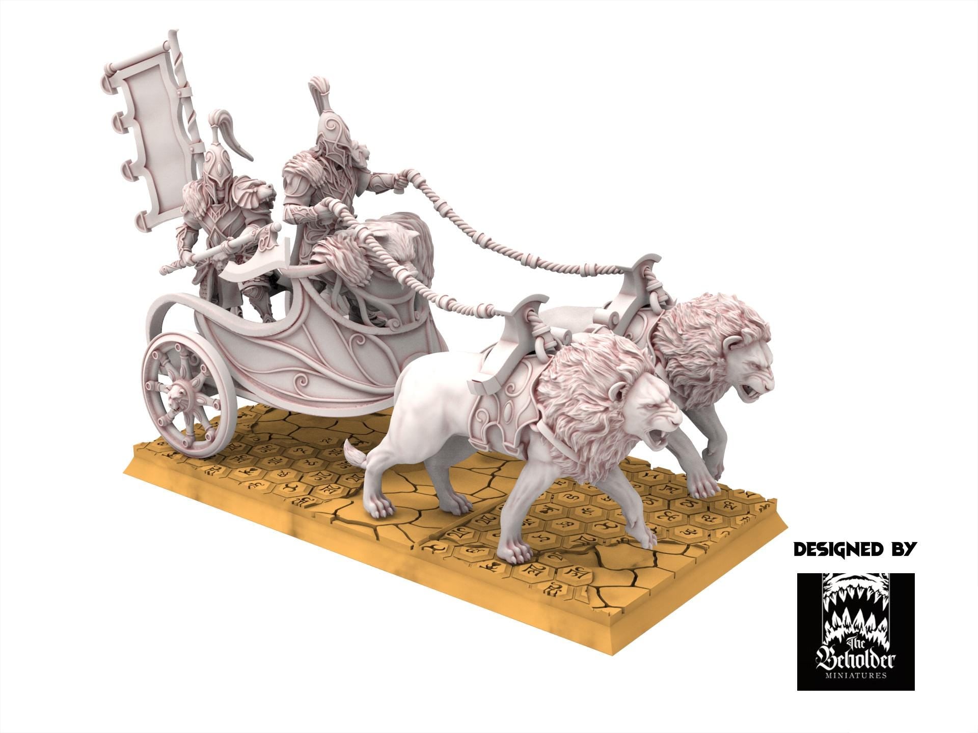 Hight Elves - Bear Guardians Chariot - Silvermoor - The Beholder Miniatures