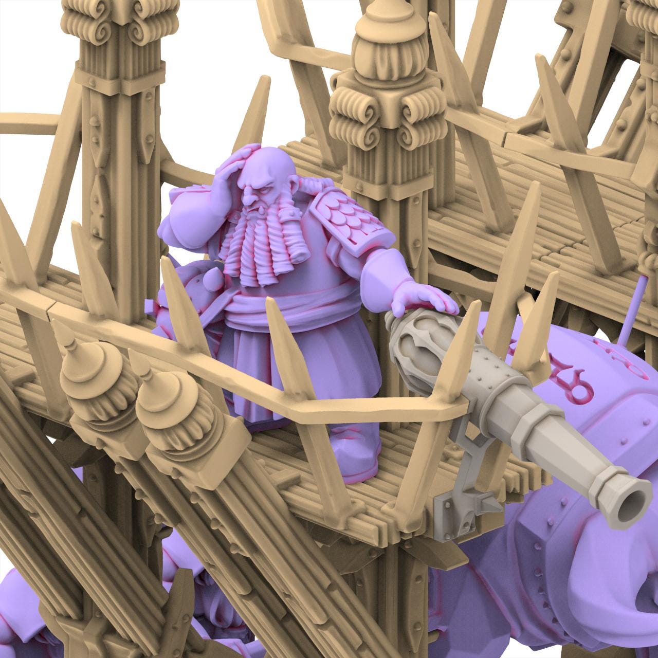 Chaos Dwarves - Blazing Icon of Marduk - Sons of Marduk - Highlands Miniatures