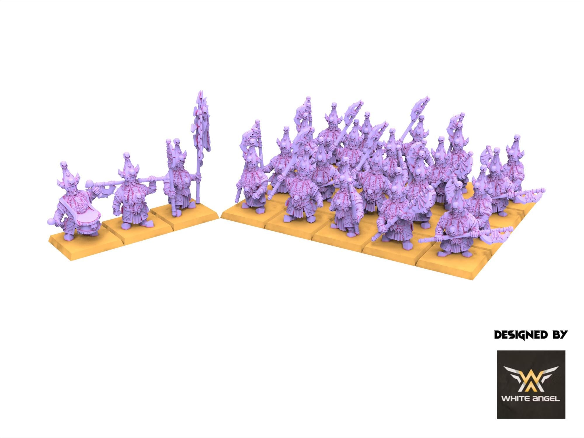 Chaos Dwarves - Infernal Lance - Infernal Dwarves - White Angel Miniatures